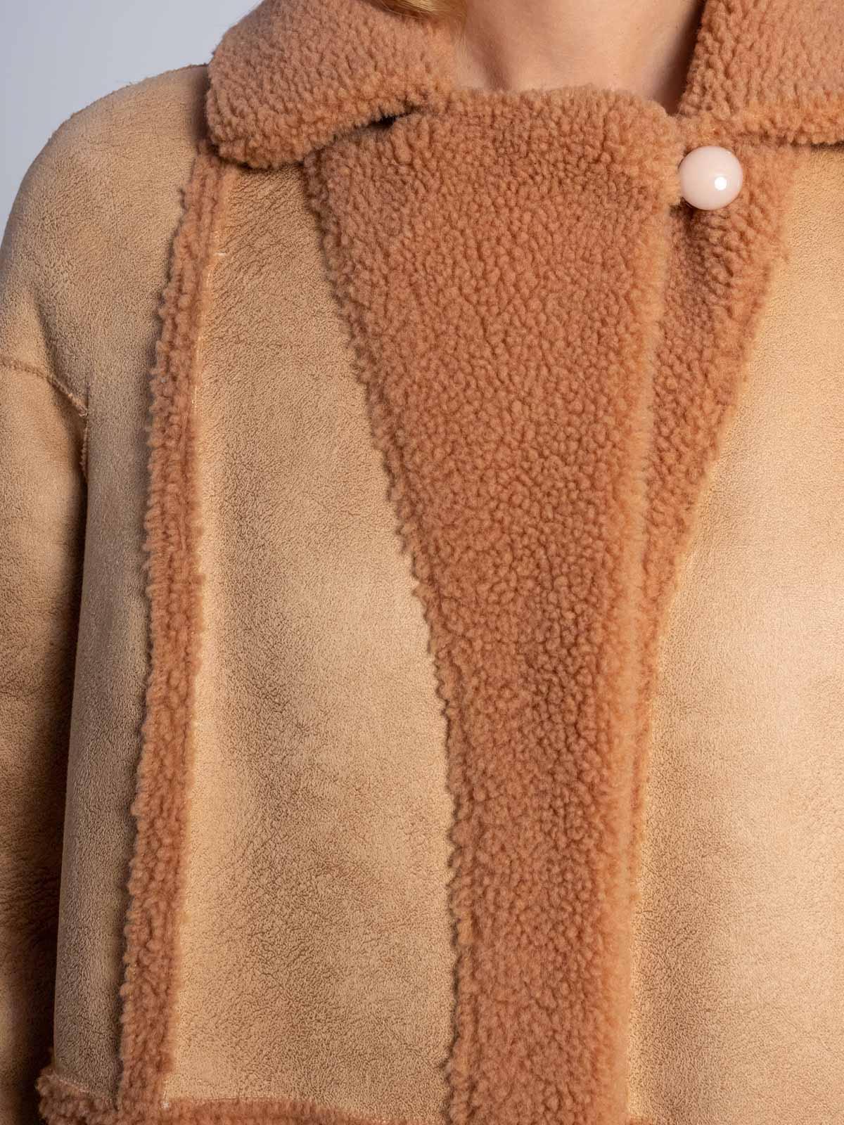 Шуба двусторонняя из эко-меха Simakhov SM49