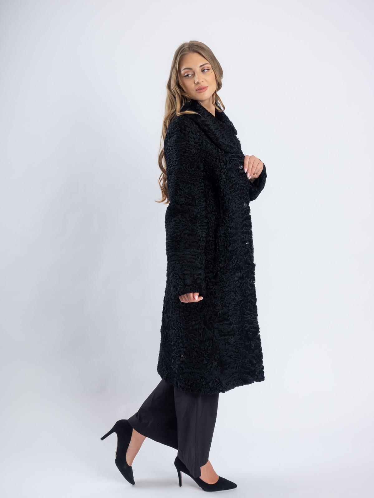 Пальто женское из меха каракуля Багира Л 17