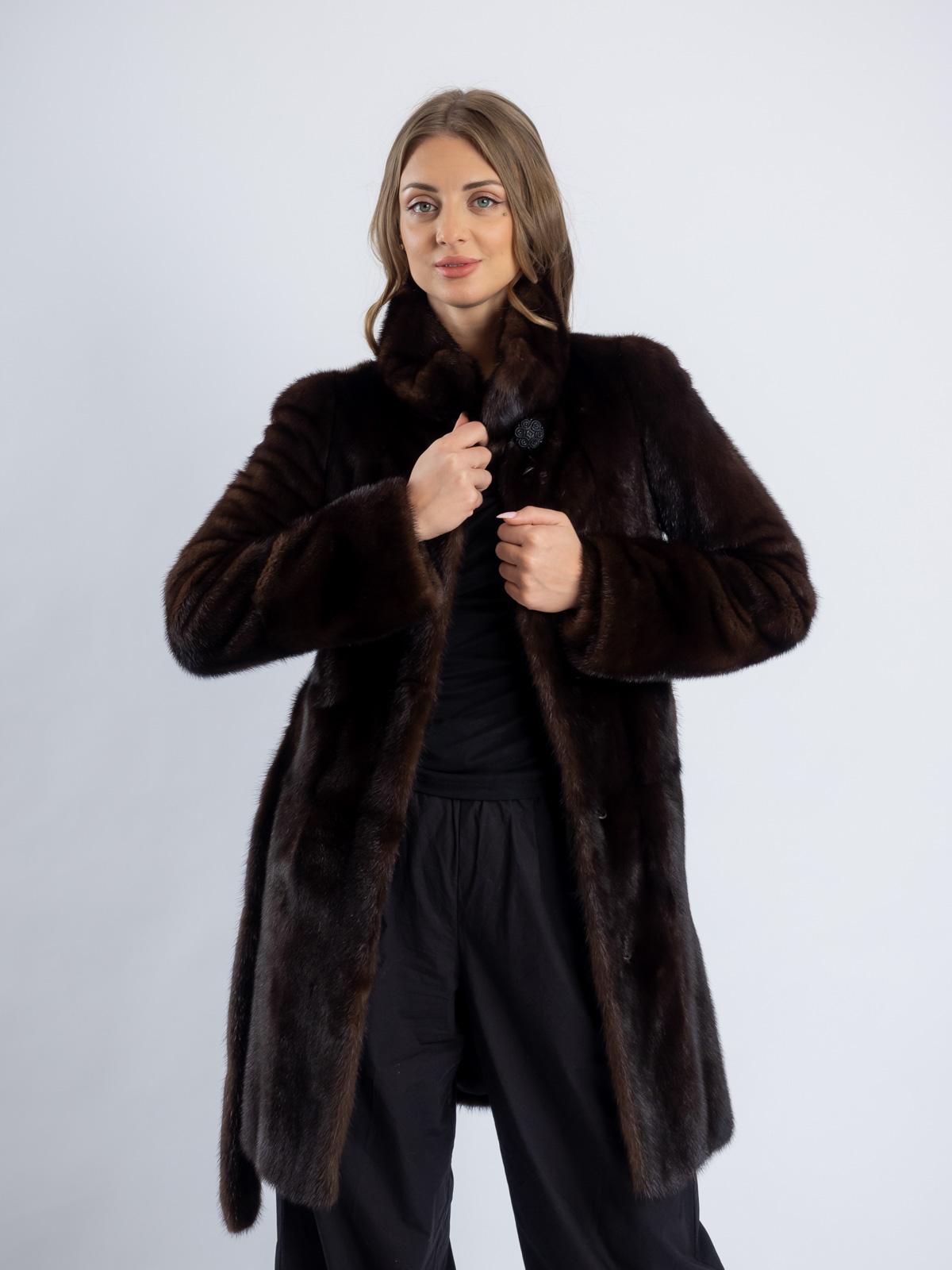 Шуба норковая женская Меховая Мода 489-16