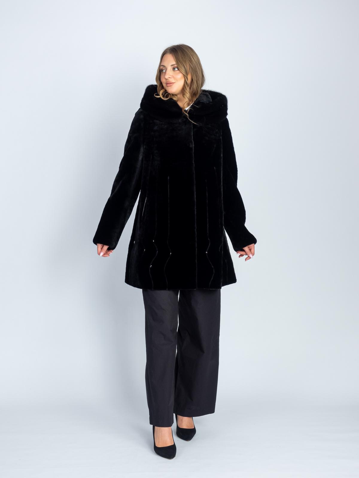 Шуба женская из меха овчины VERA&NIKA ШСР-72478