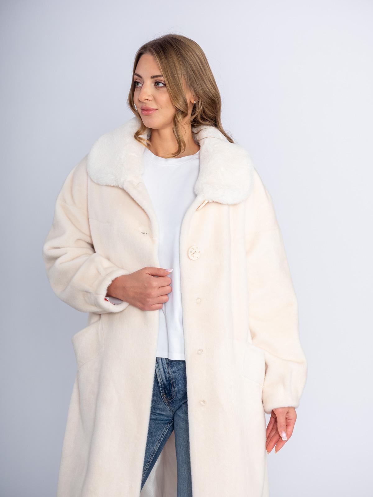 Шуба из эко-меха норки REBBEKA Q-582