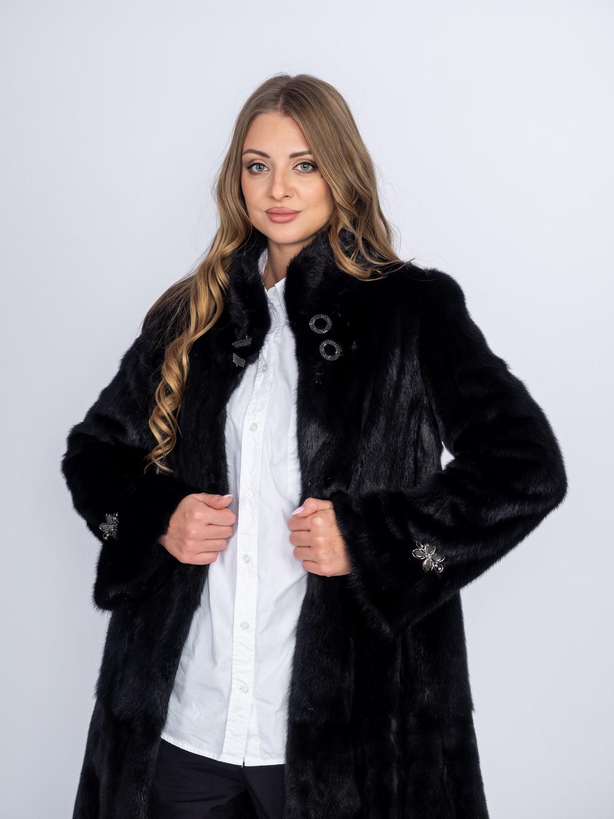 Шуба из меха норки Классика Гаде