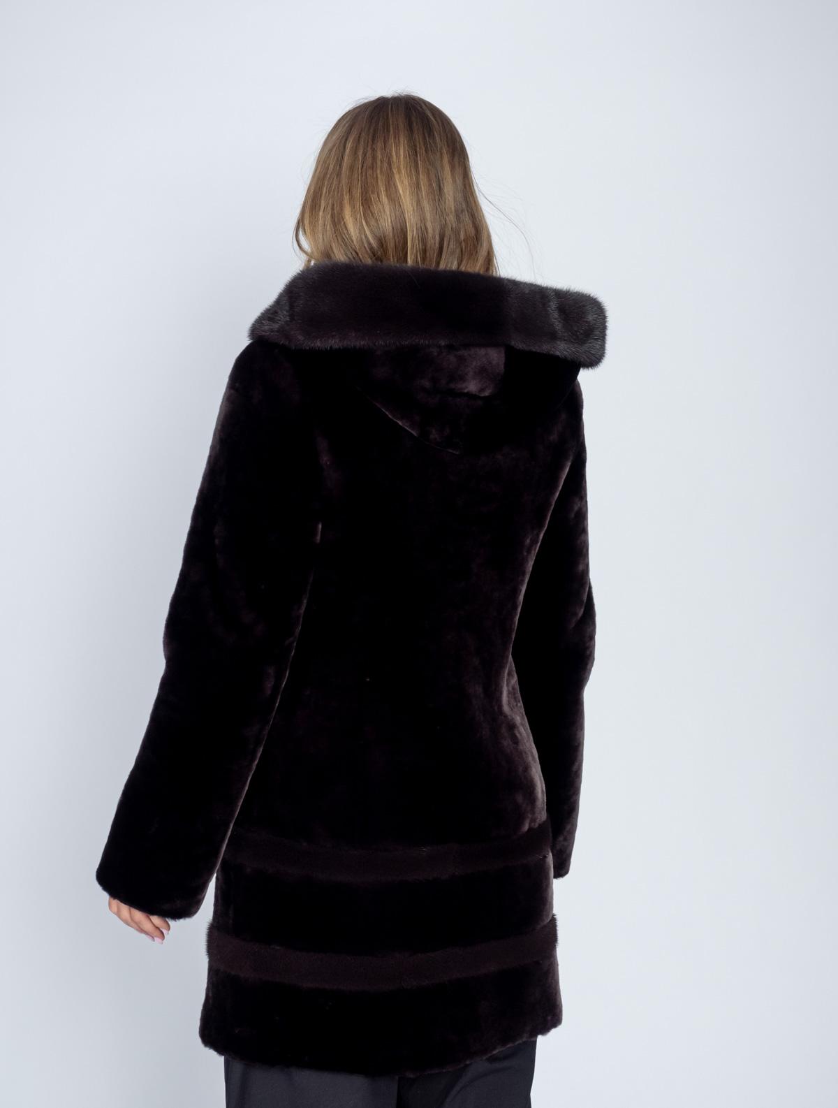 Шуба из меха овчины МиРель М-504