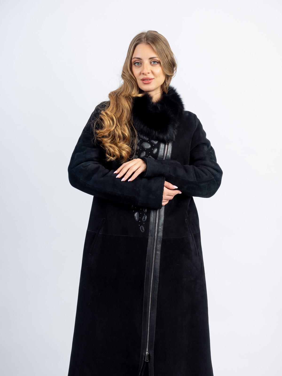 Дубленка женская из меха овчины OKSA Z-7415