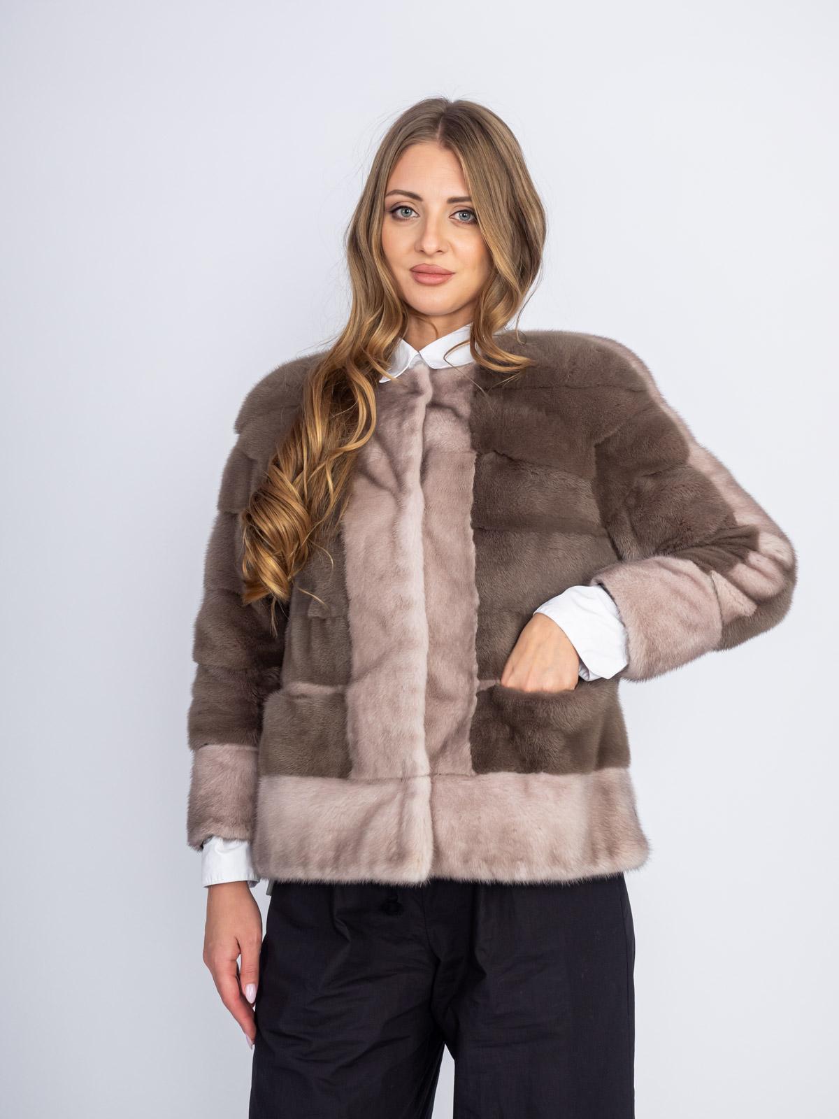 Шуба норковая Меха России Поперечка 