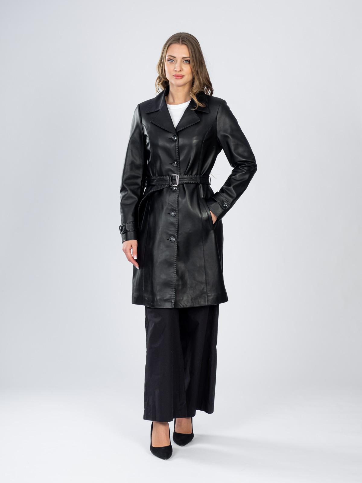 Пальто кожаное женское Viva Dolce Vita 88619