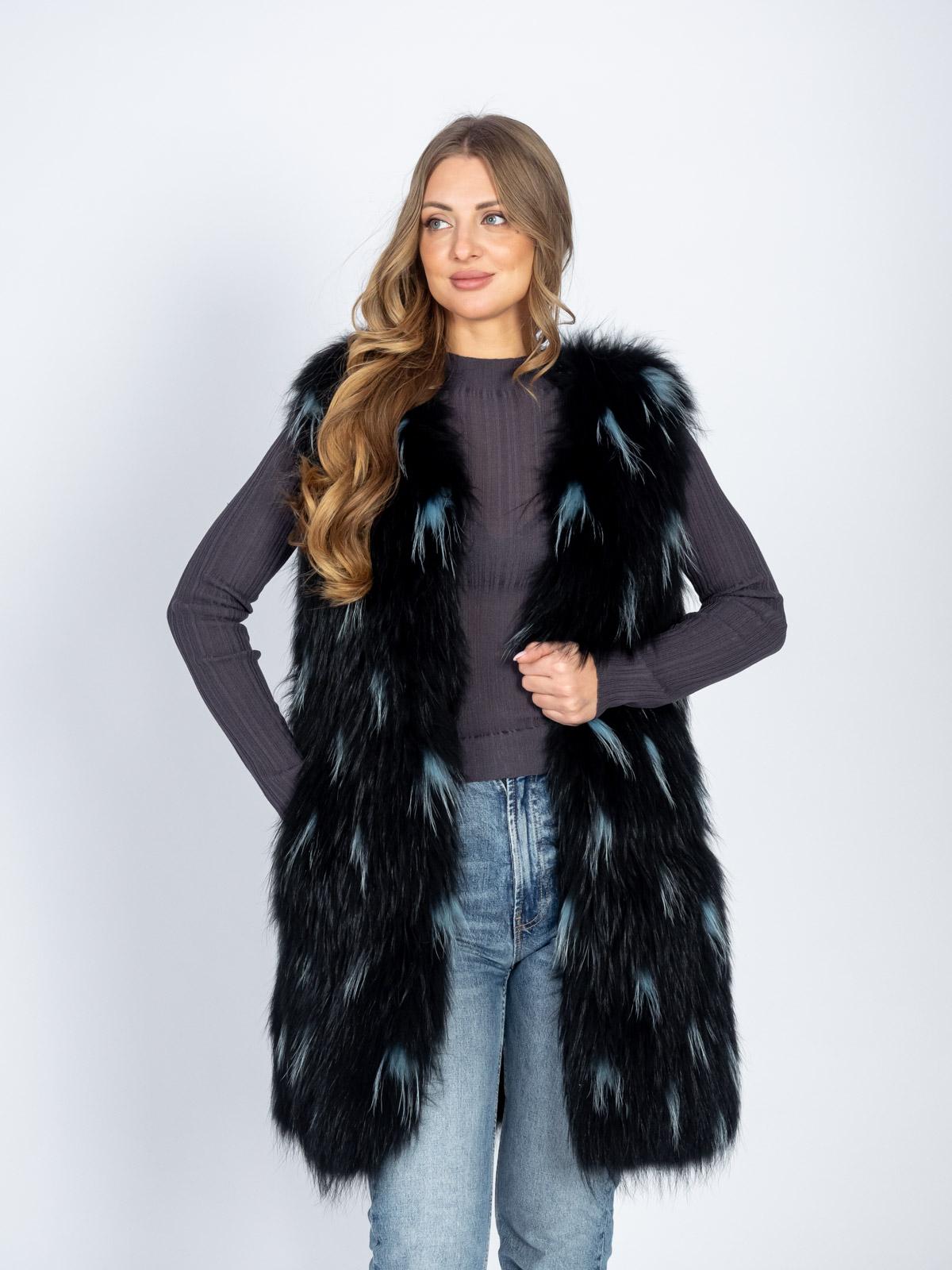 Жилет Империя Меха енот 