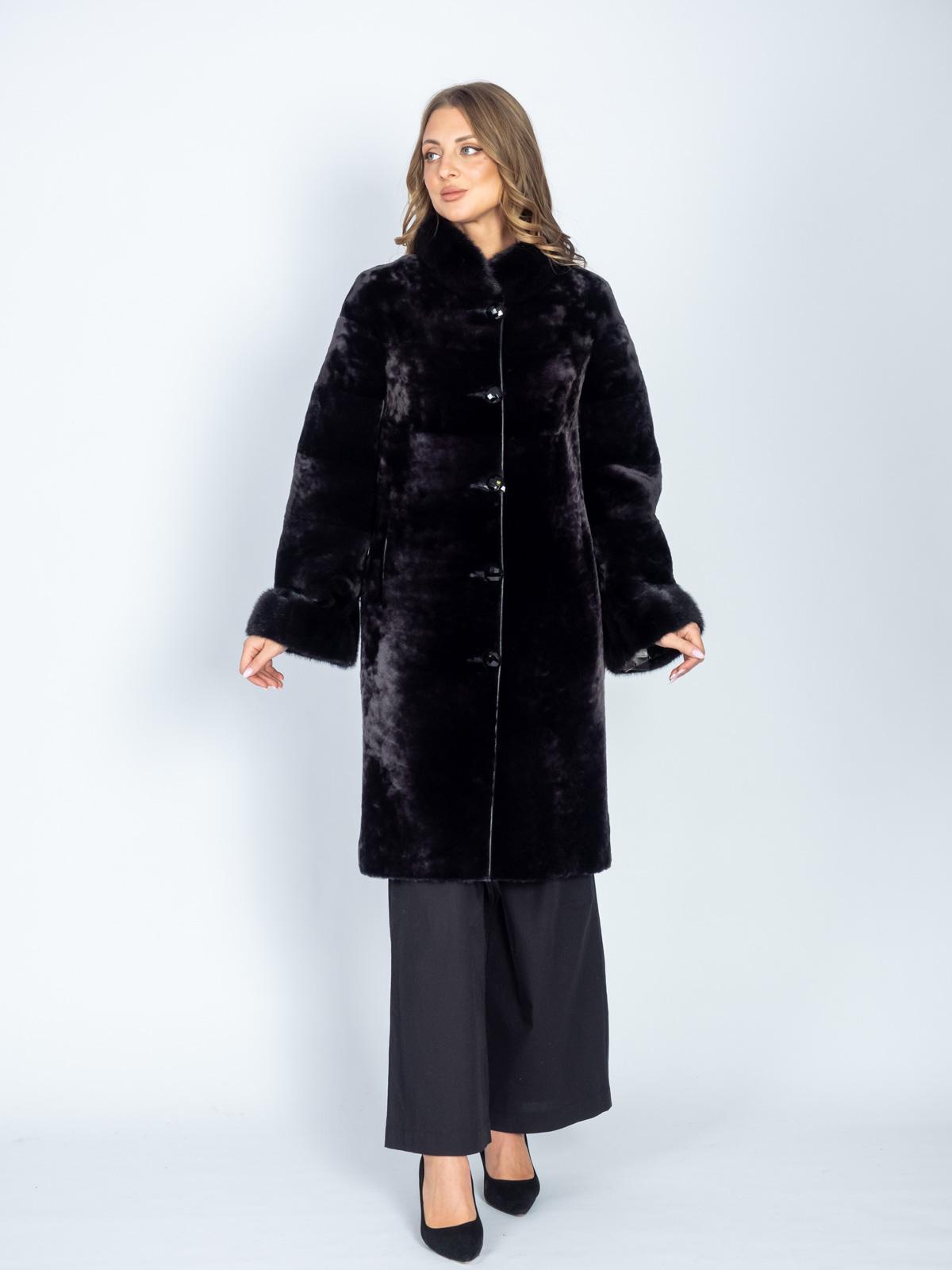 Шуба женская из меха овчины DF DANIEL FURS Р-33