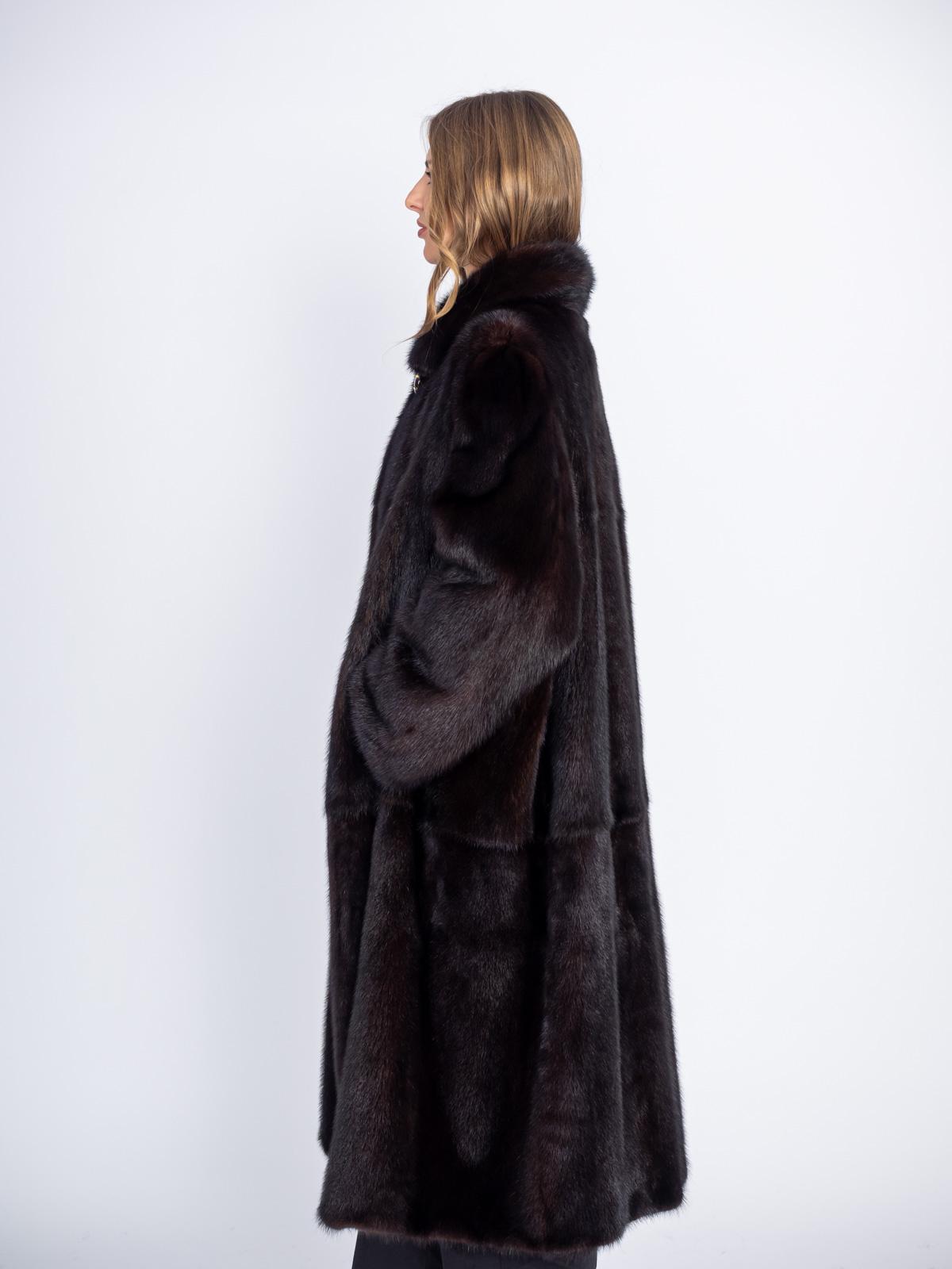 Шуба норковая Классика Трапеция пластины