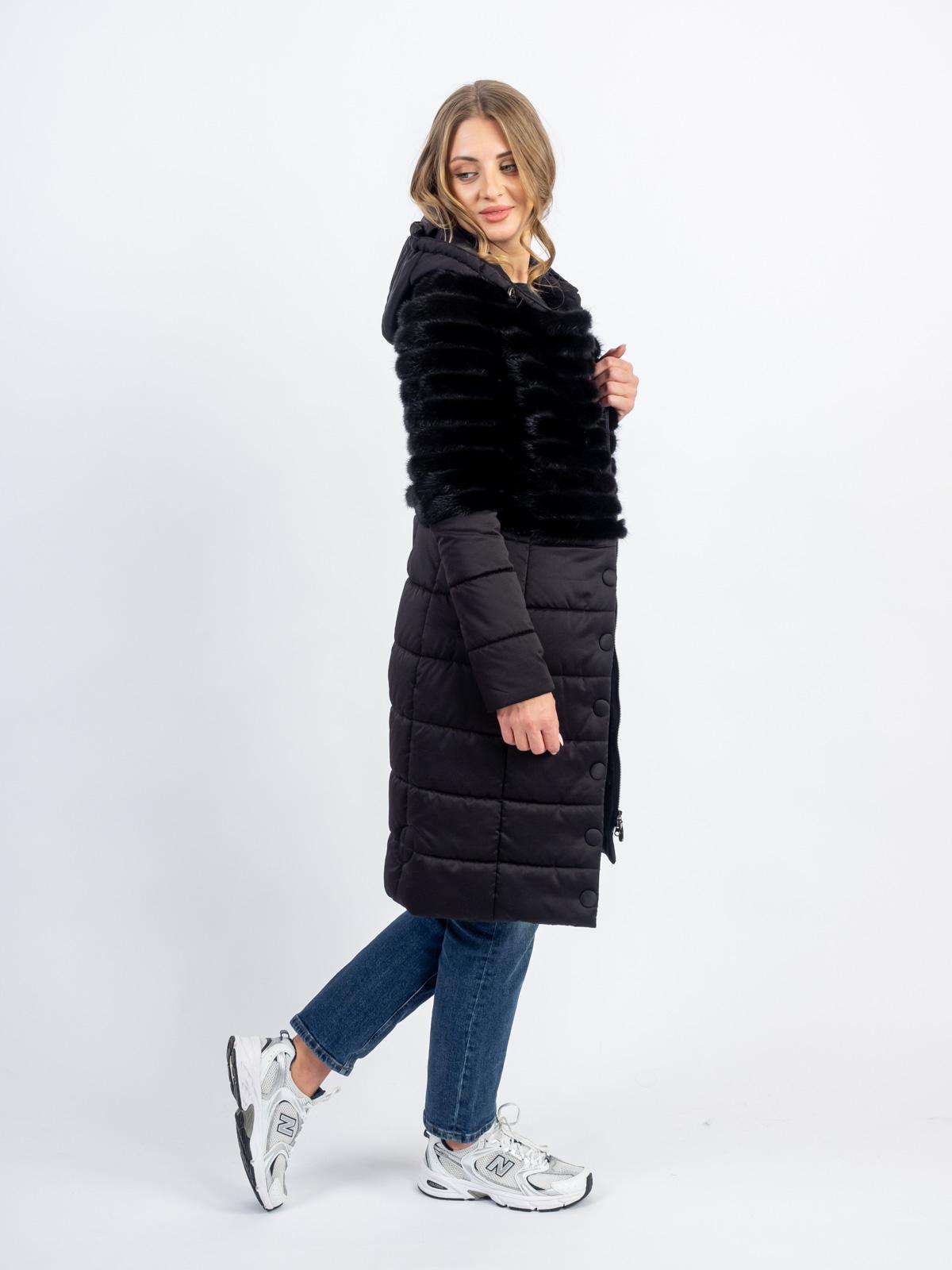 Пальто из меха норки 016