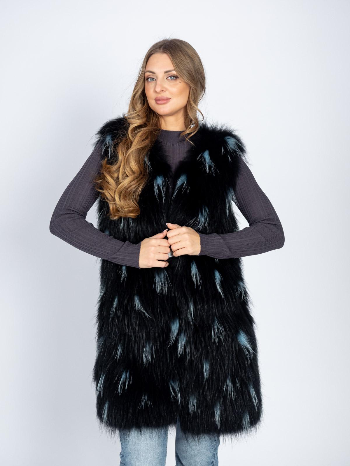 Жилет Империя Меха енот 