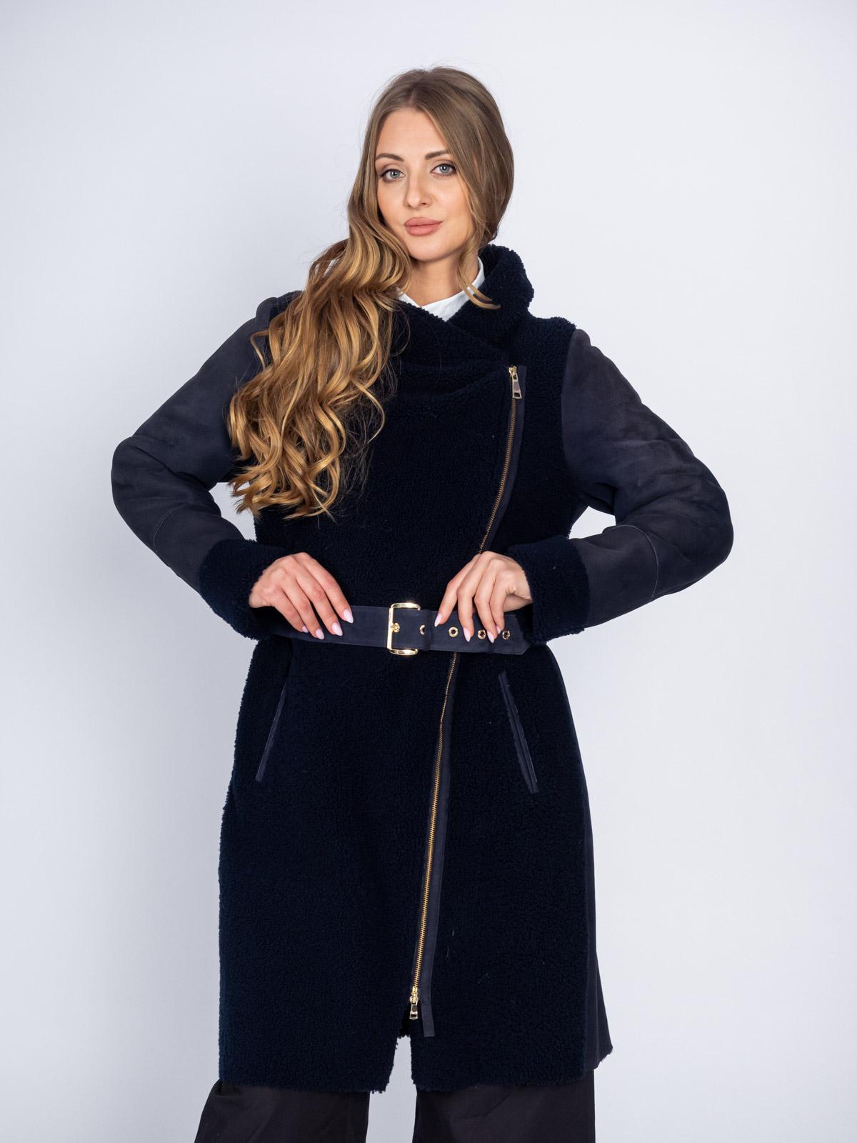 Дубленка замшевая из меха овчины Carnelli ВК.015.050