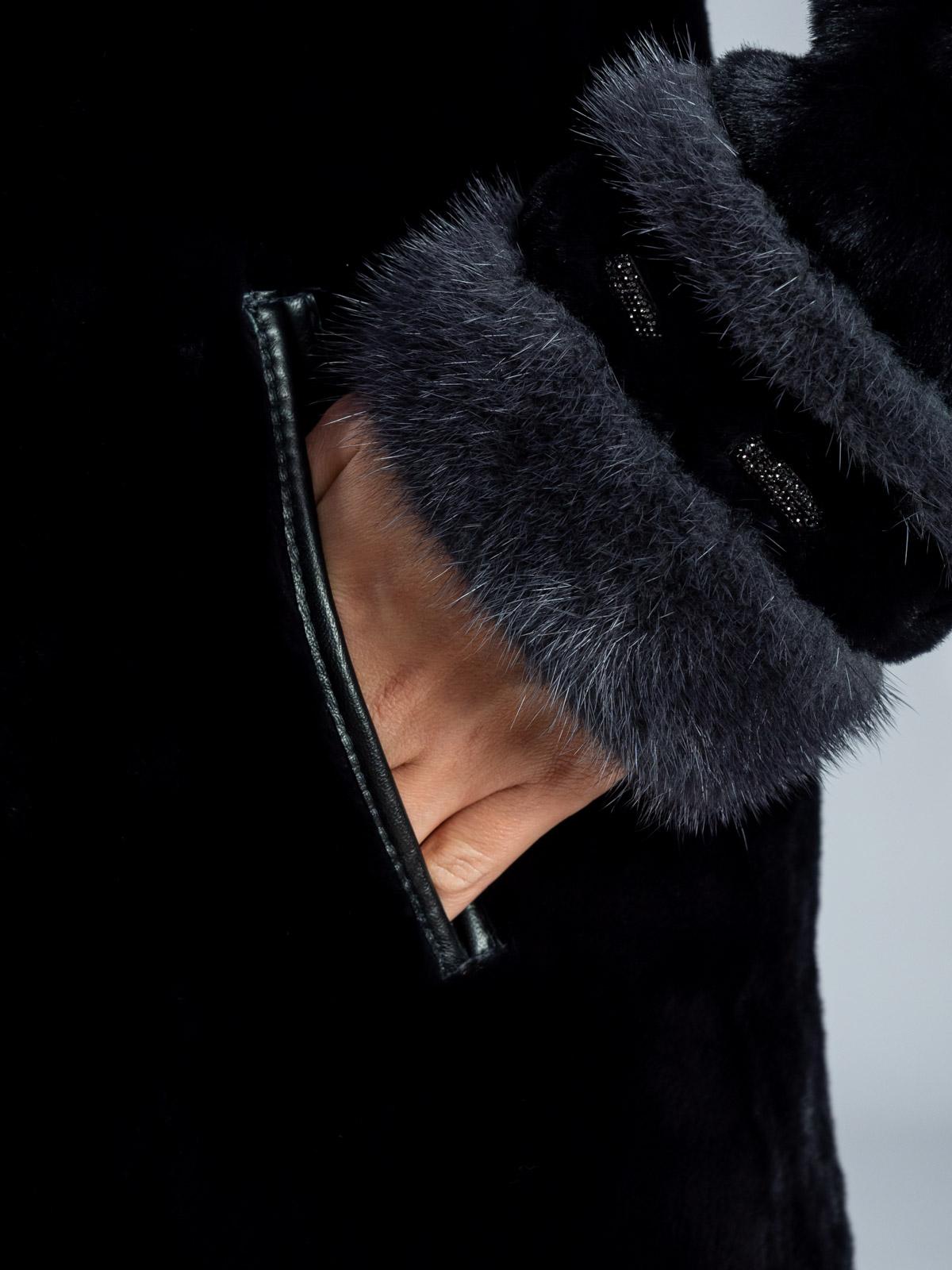 Шуба из меха овчины женская Багира М-257