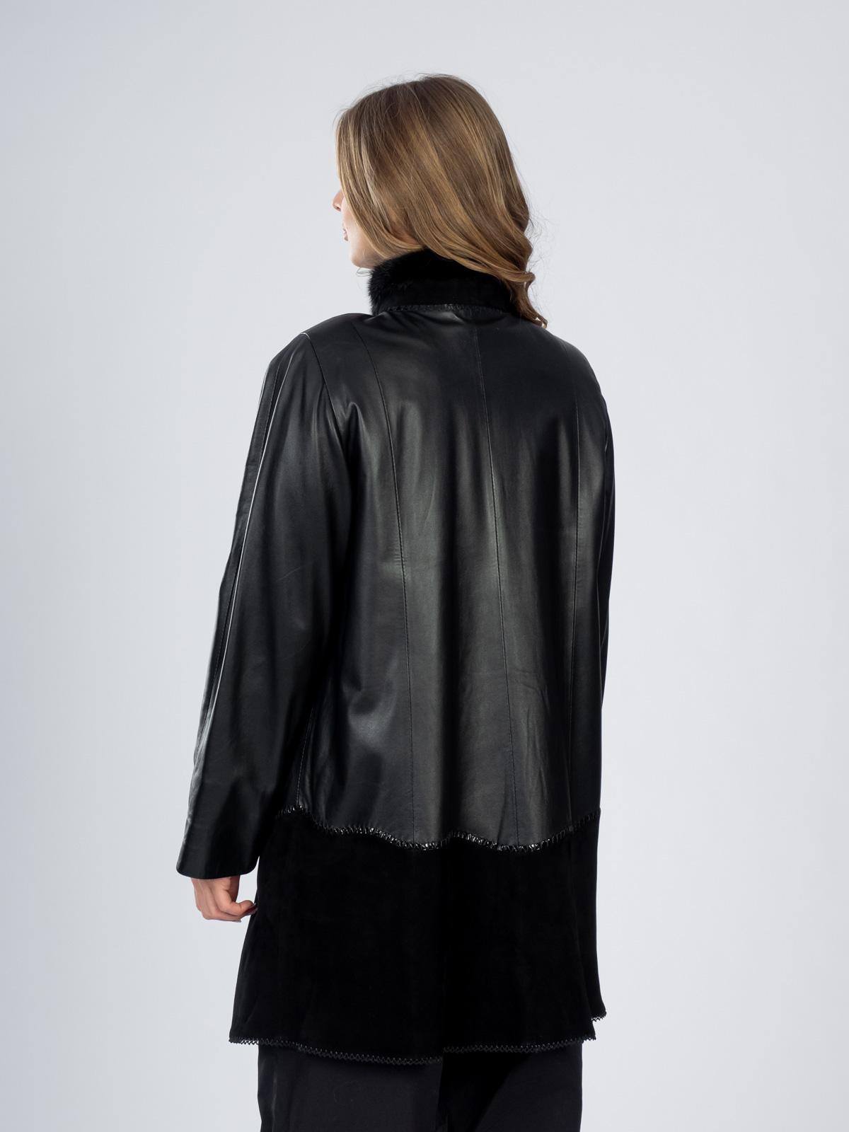 Плащ женский из натуральной кожи LINDI WEST 1722-90