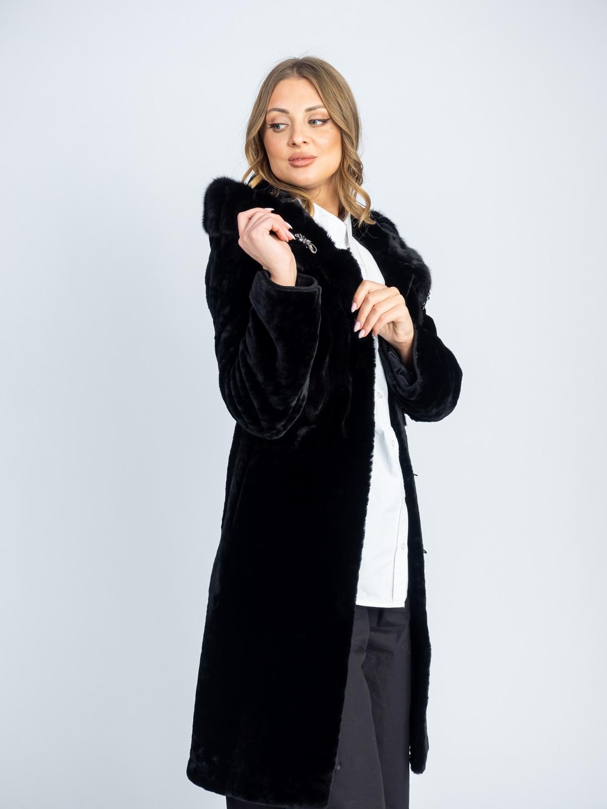 Шуба женская из меха овчины МиРель 724-М