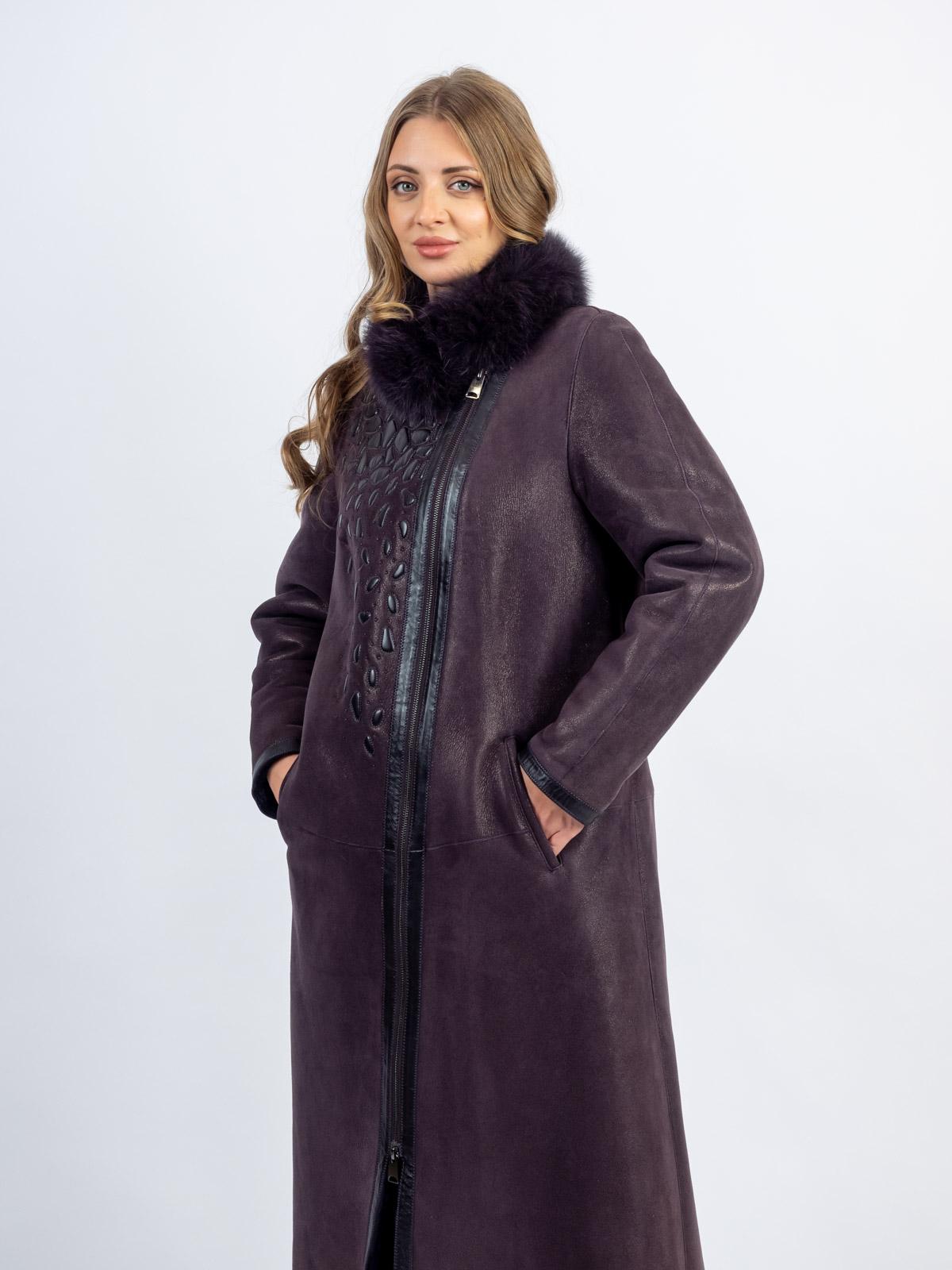 Дубленка женская из меха овчины LINDI WEST 4096-110T