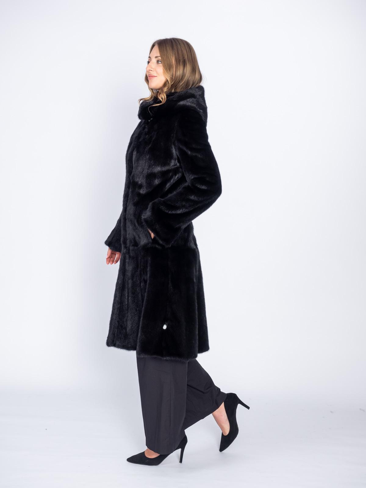 Шуба женская норковая Классика Гаде