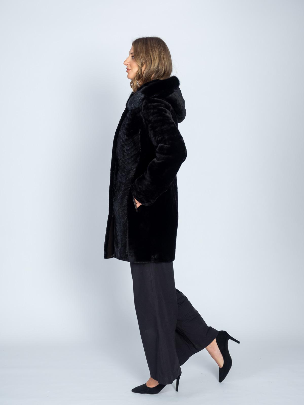 Шуба женская из меха овчины Даниэль С-904