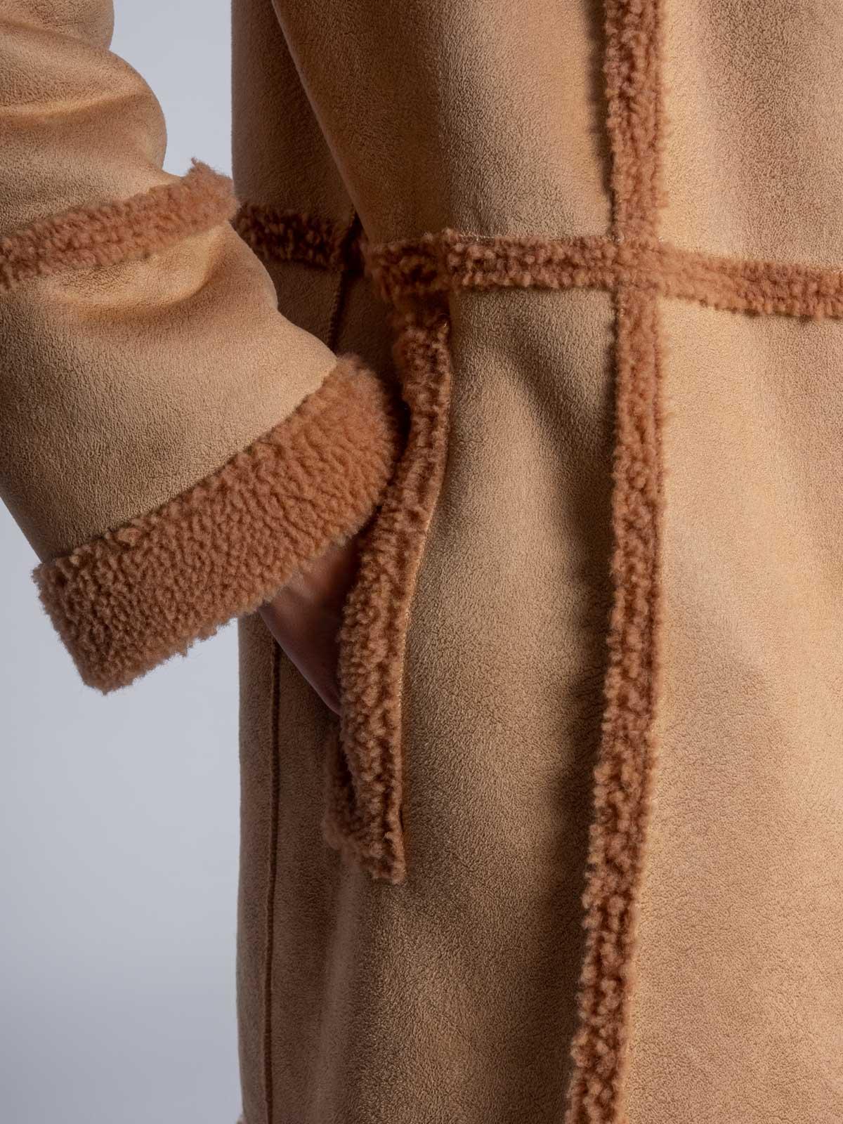 Шуба двусторонняя из эко-меха Simakhov SM49