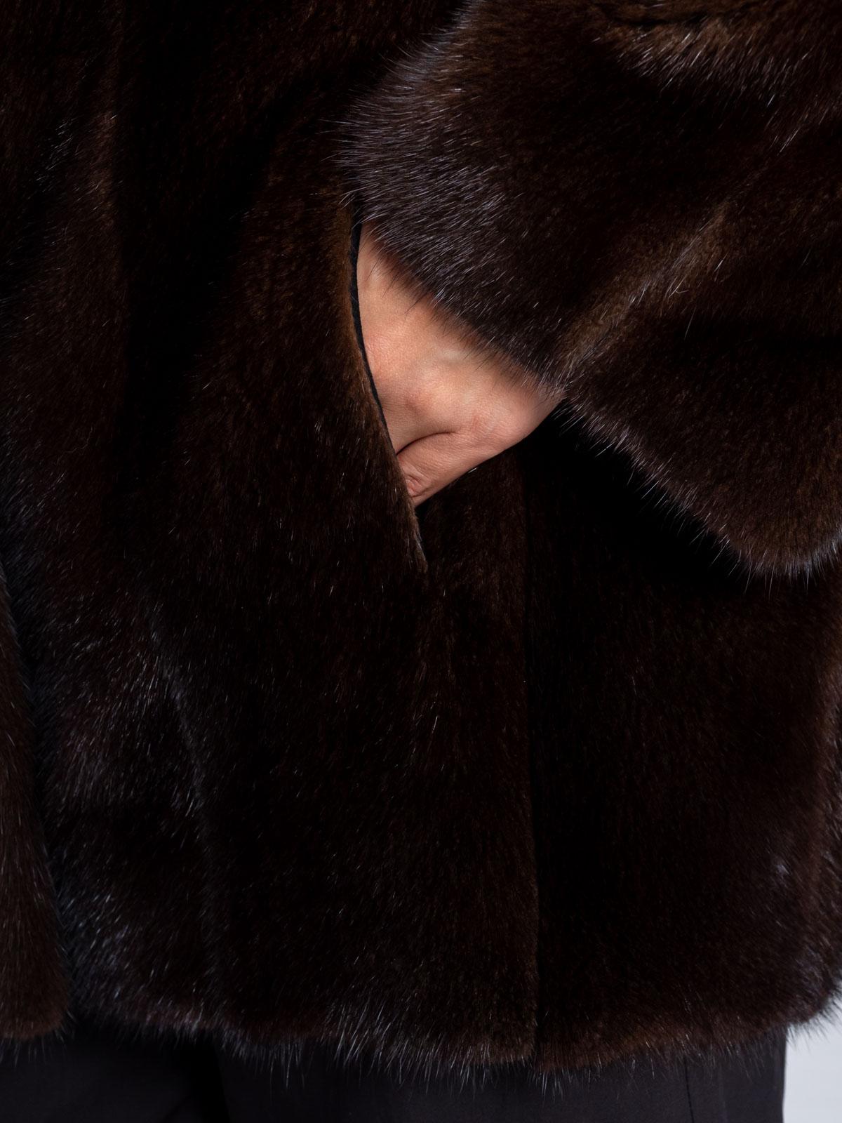 Шуба из меха норки женская Меховая Мода 514-1