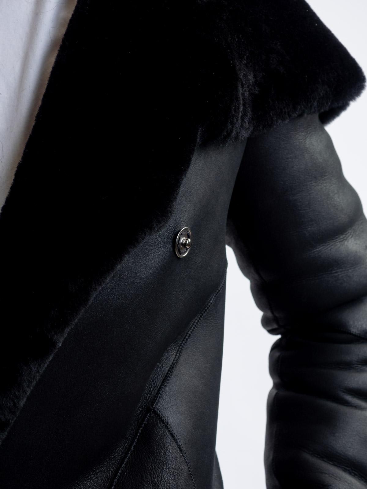 Дубленка женская из меха овчины Mefi K-1545