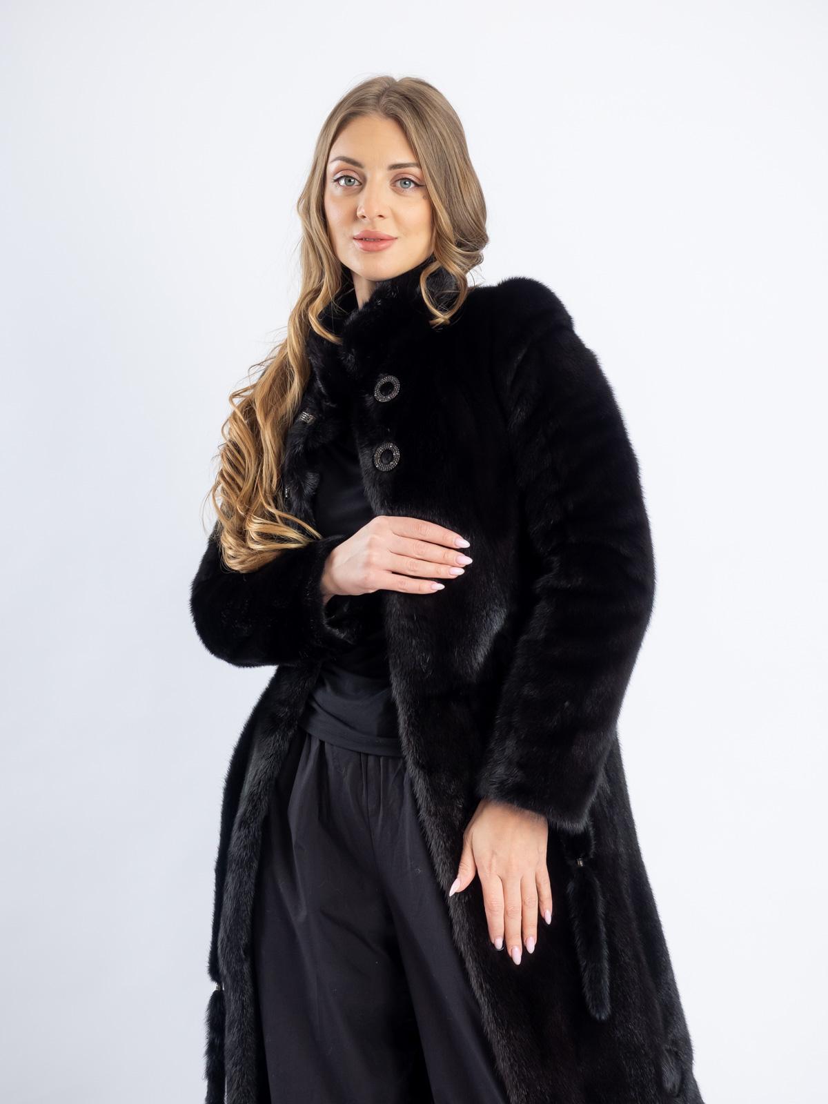 Шуба из меха норки женская Френч роспуск