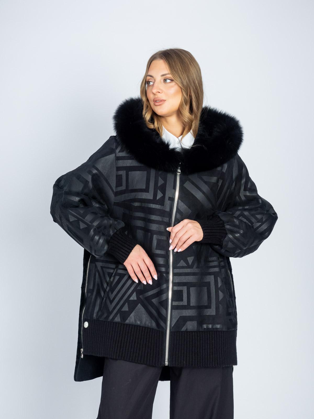 Дубленка женская из меха овчины Lindi West 7151-85KPST