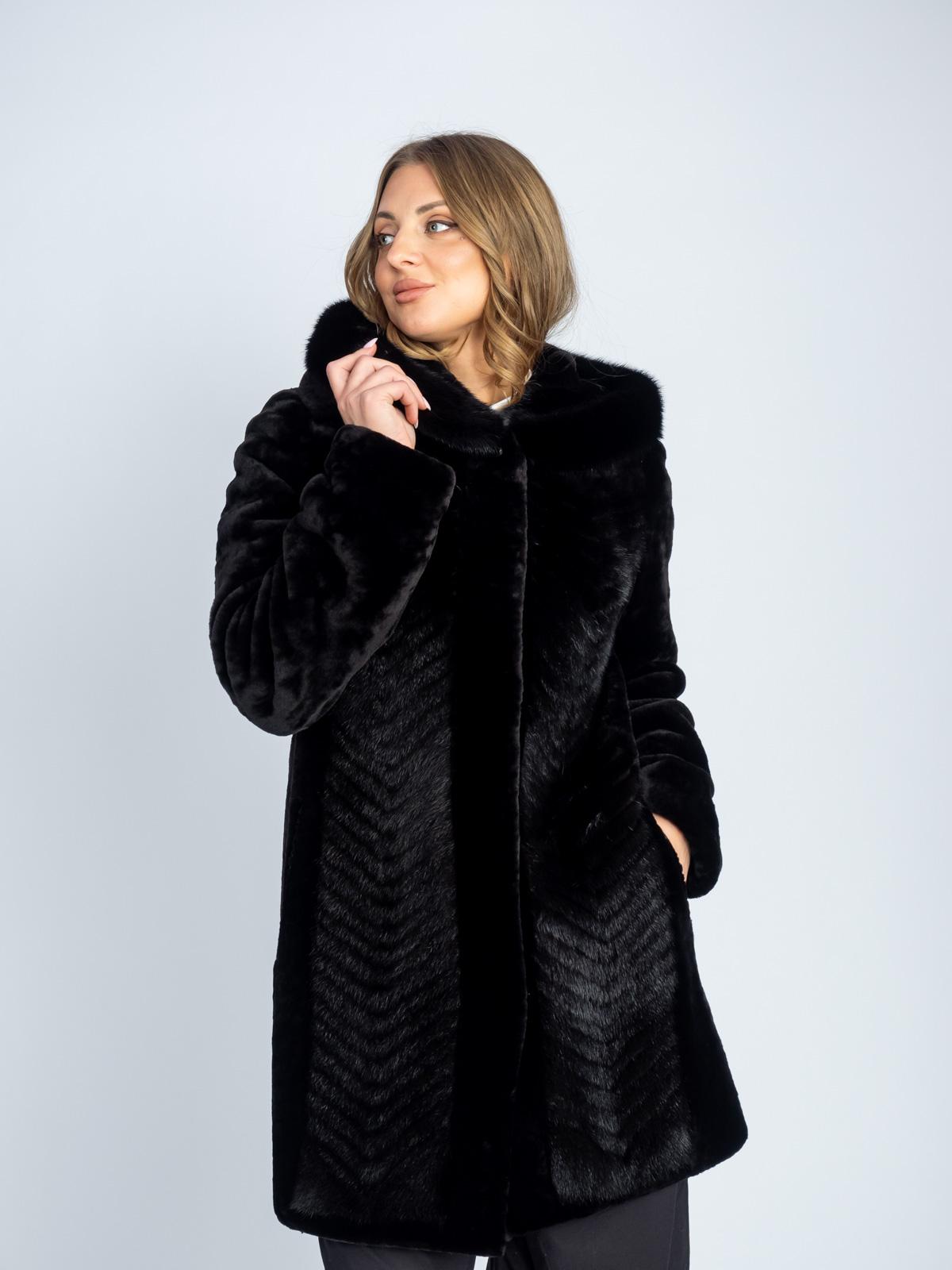 Шуба женская из меха овчины Даниэль С-904