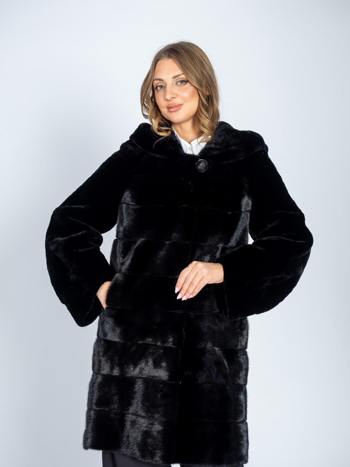 Шуба женская из меха овчины ADAM FURS Мариэтта