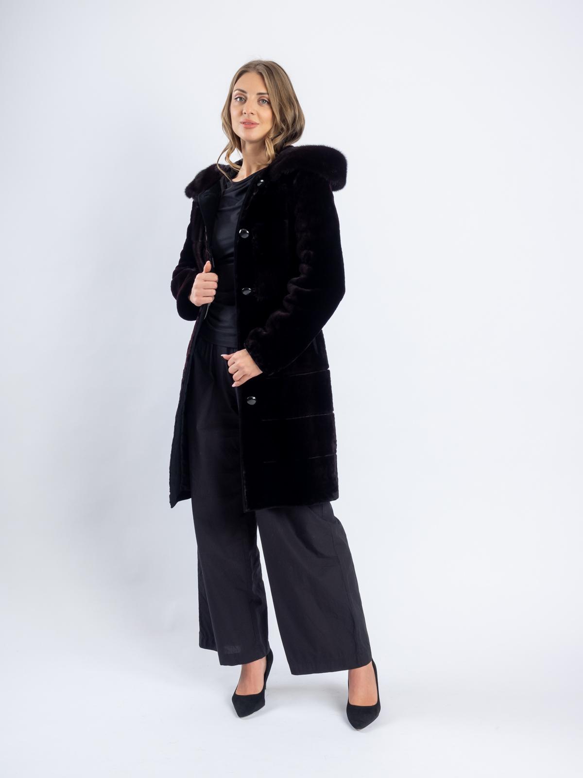 Шуба из меха овчины МиРель 724-М