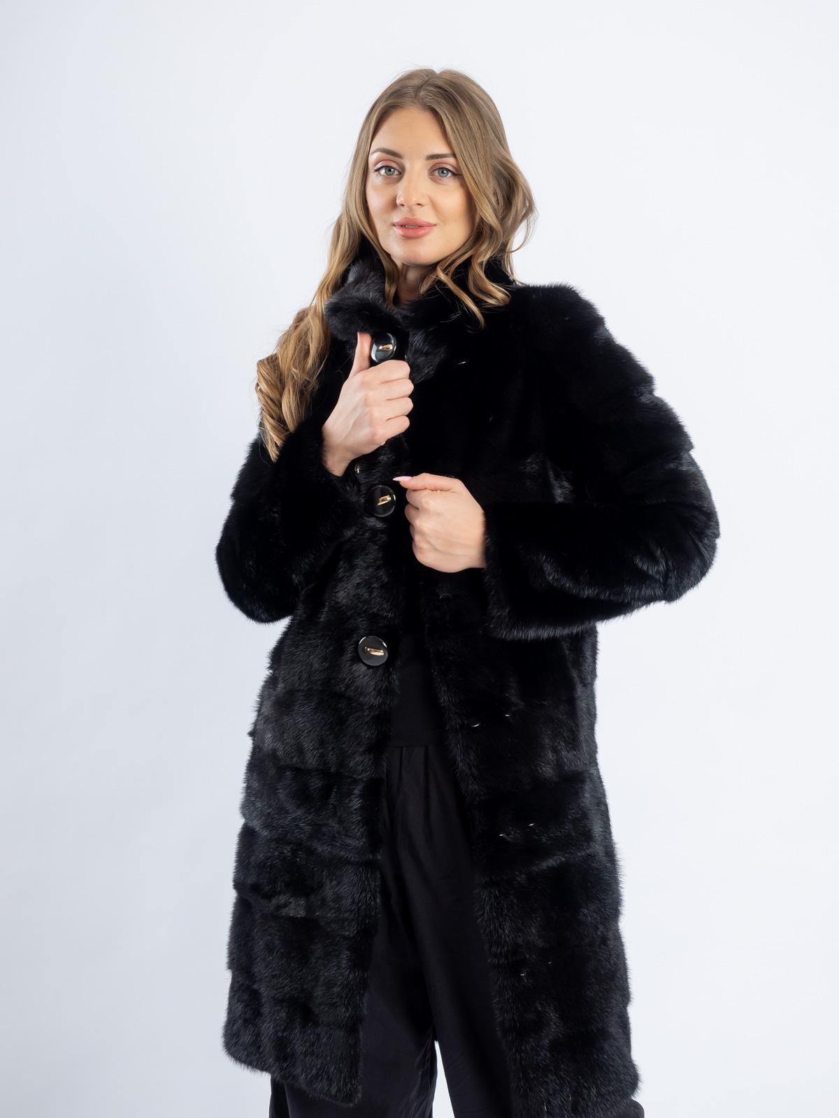 Шуба из меха норки женская Прадо Лз