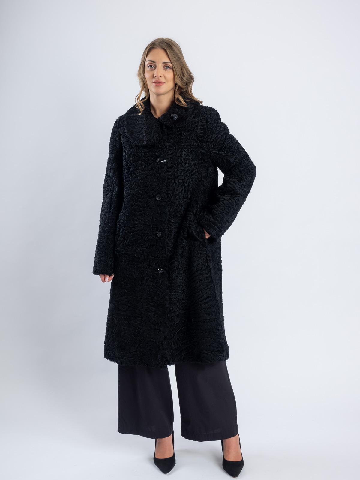 Пальто женское из меха каракуля Багира Л 17