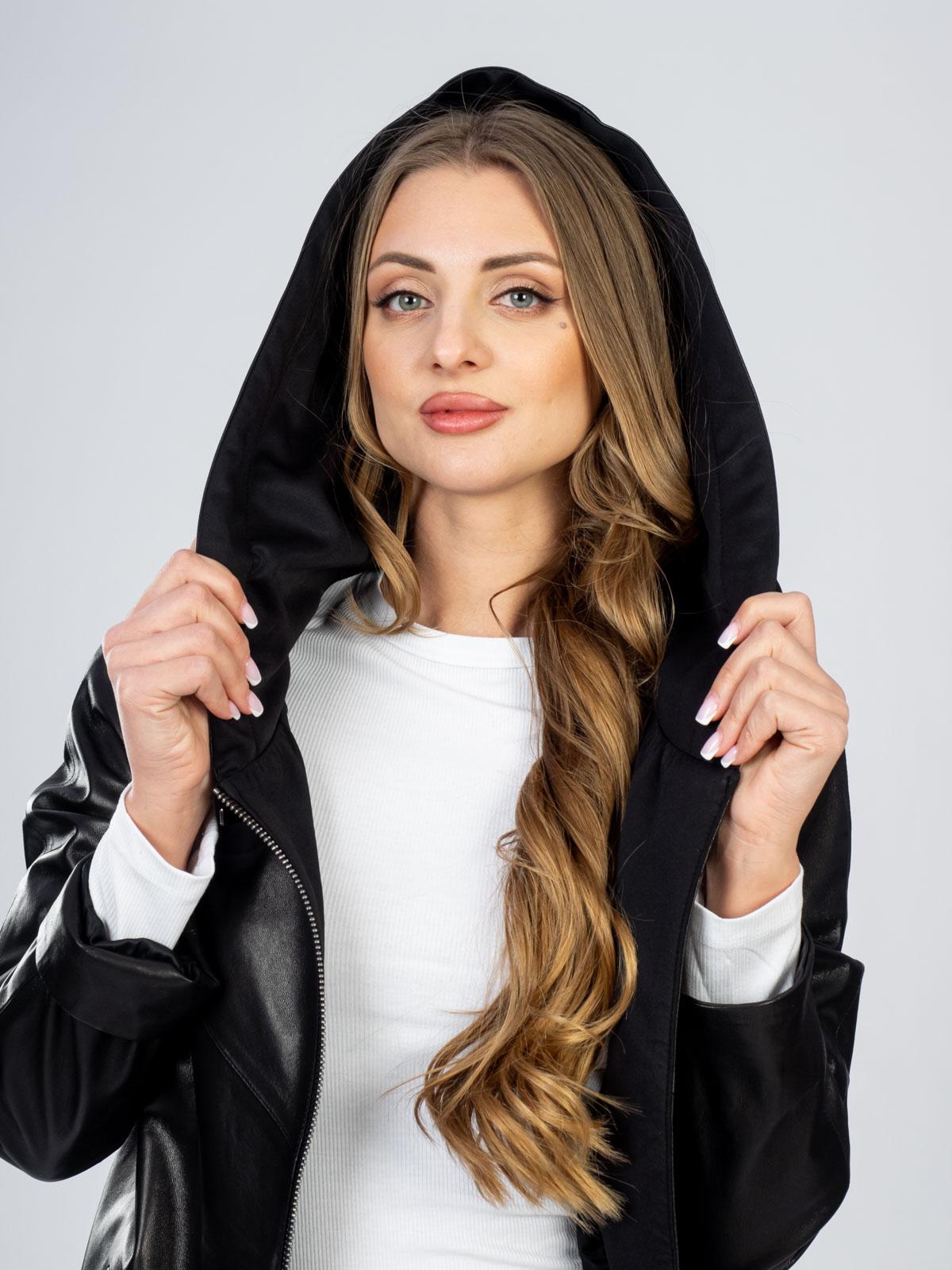 Пальто женское из натуральной кожи Rose Gialle 137