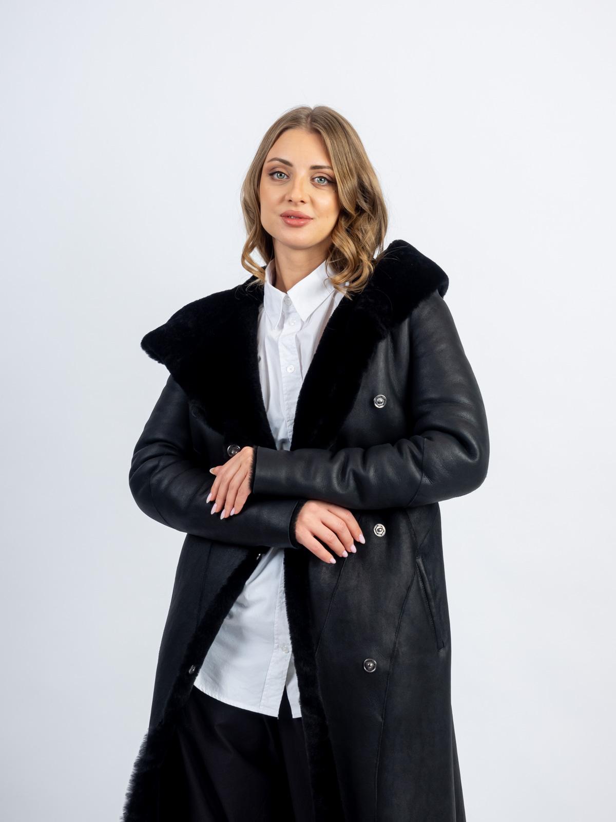 Дубленка женская из меха овчины Mefi K-1545