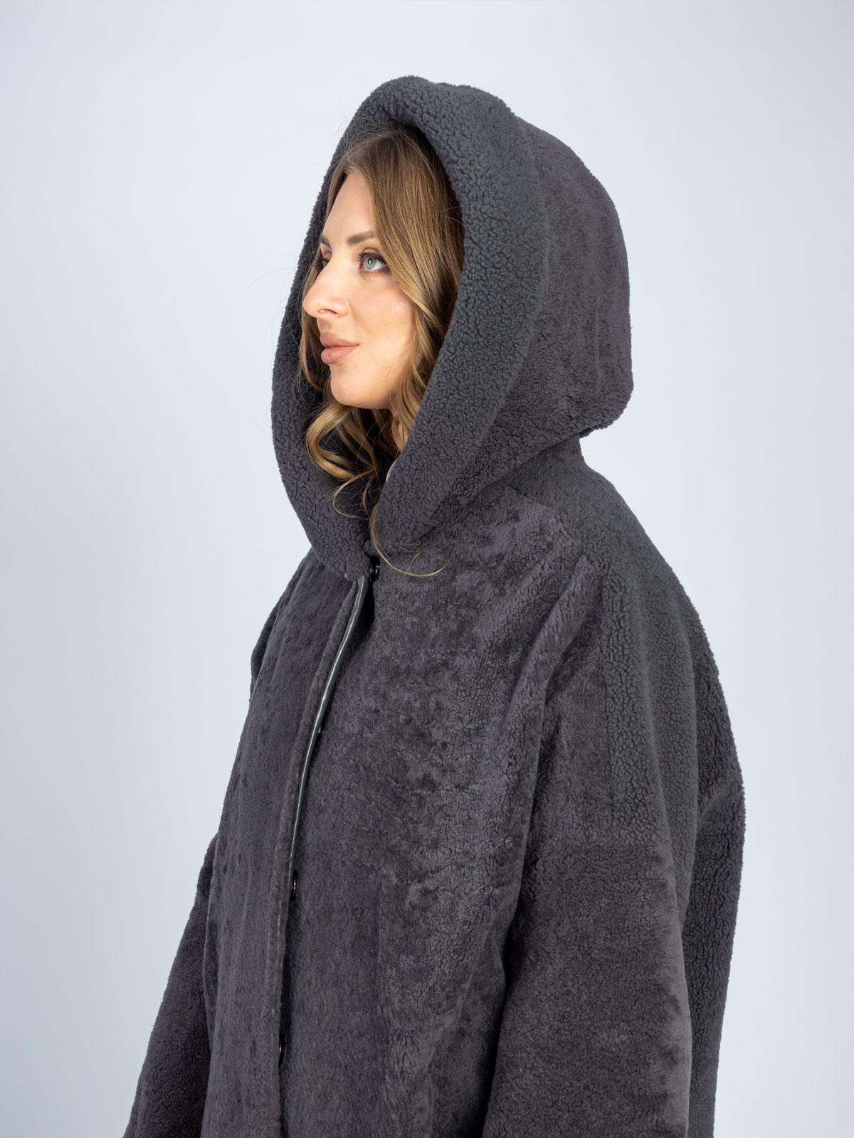 Шуба женская из меха овчины Юник КБ-1801/1