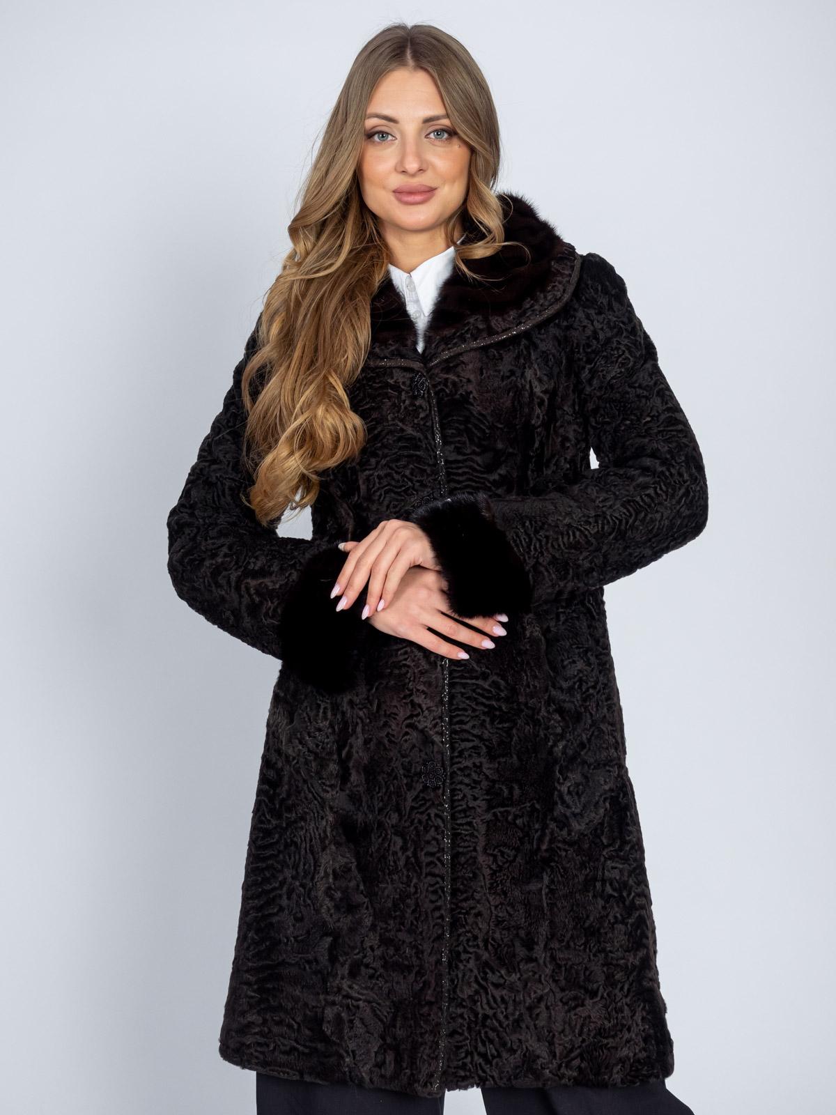 Шуба из меха каракуля Багира Л 83/2