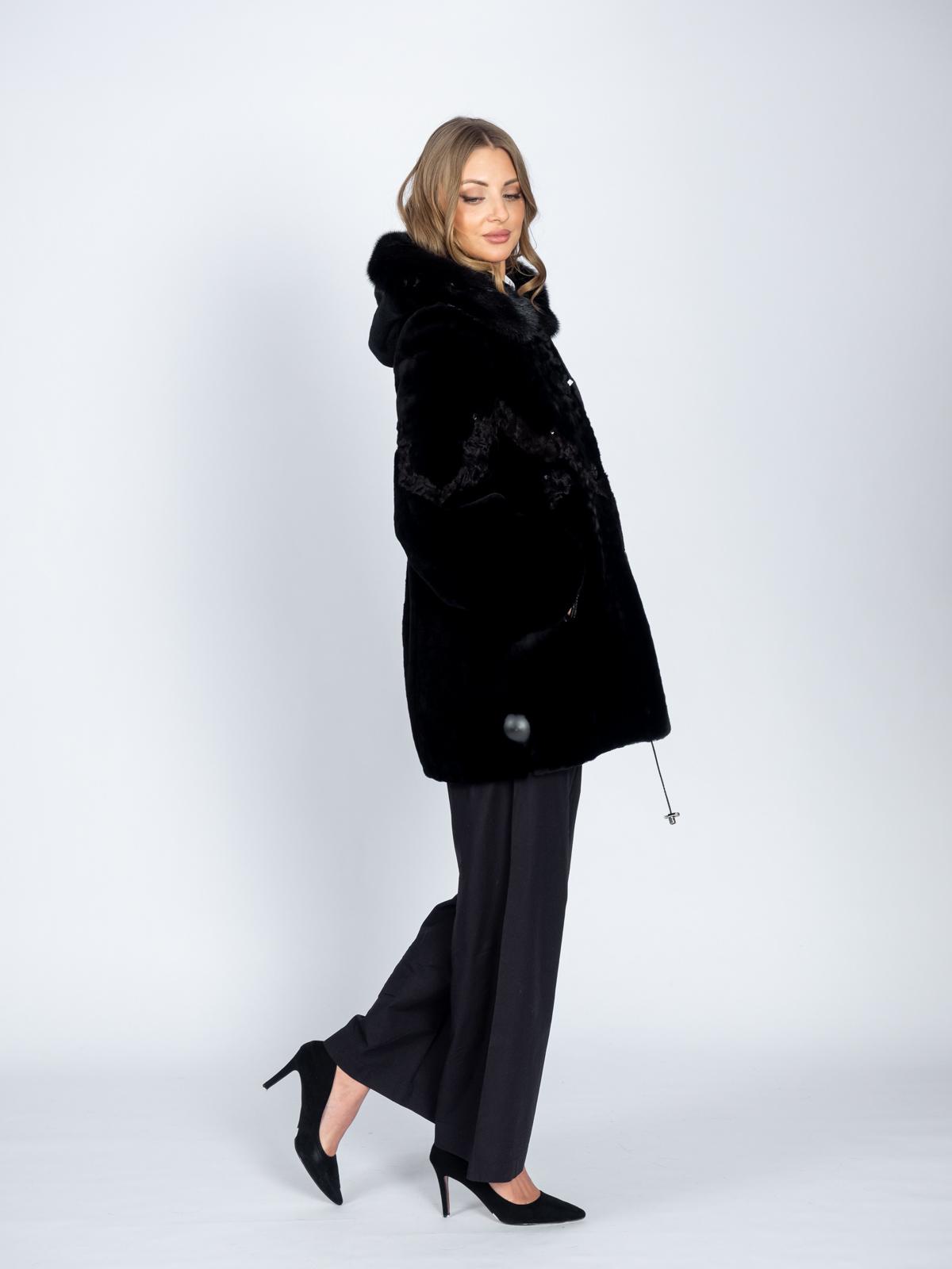 Шуба женская из меха овчины МиРель М 1411 