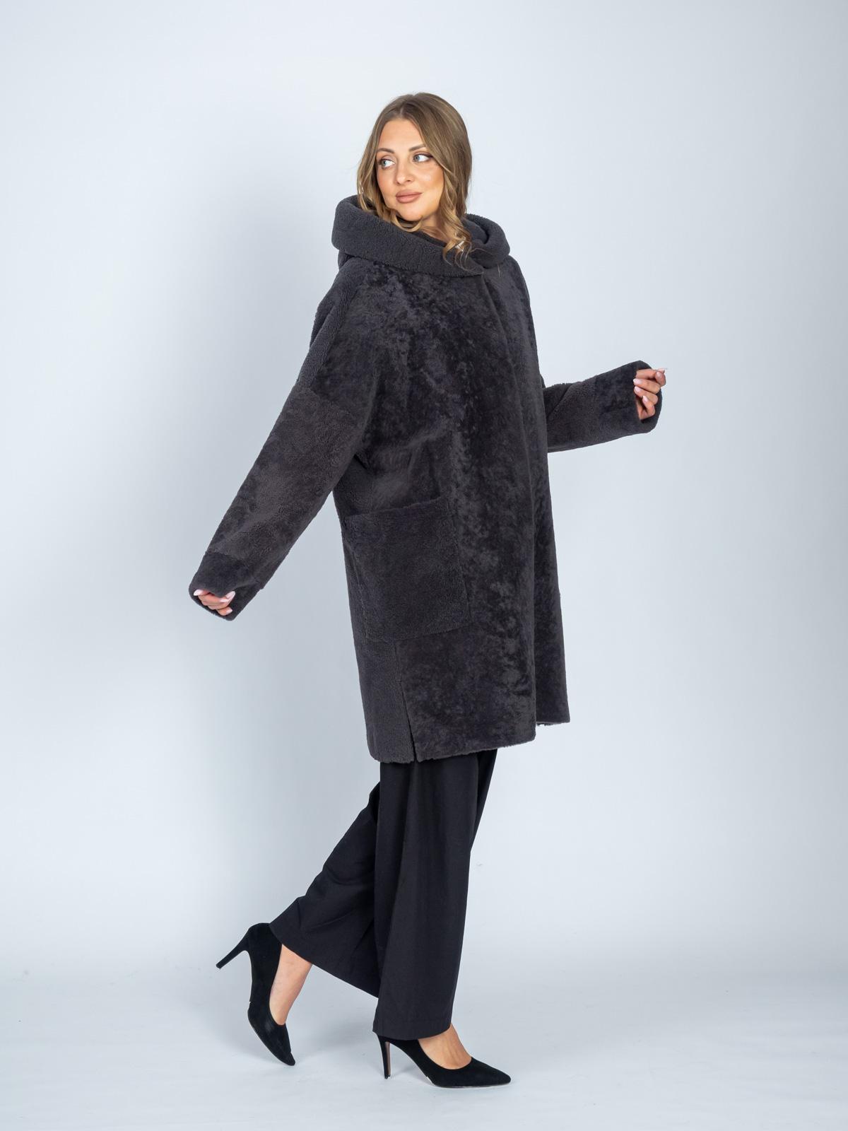 Шуба женская из меха овчины Юник КБ-1801/1