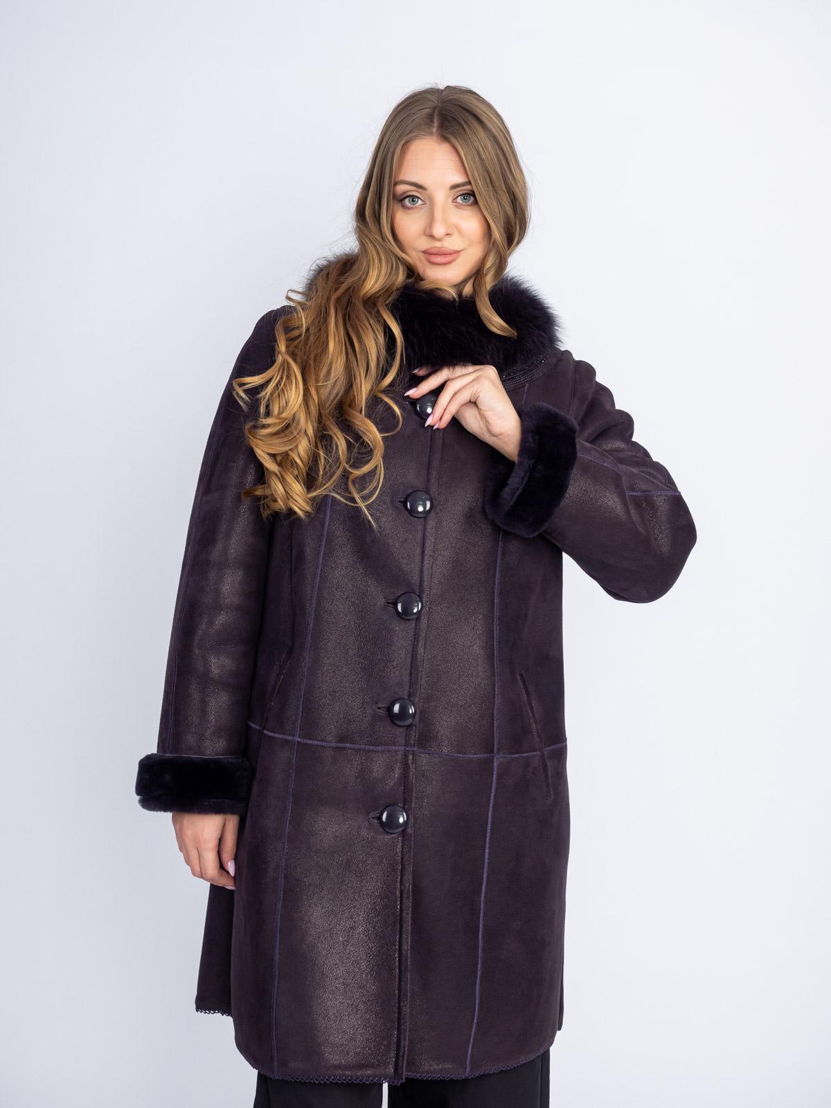 Дубленка женская из меха овчины Mefi kk-m-10126