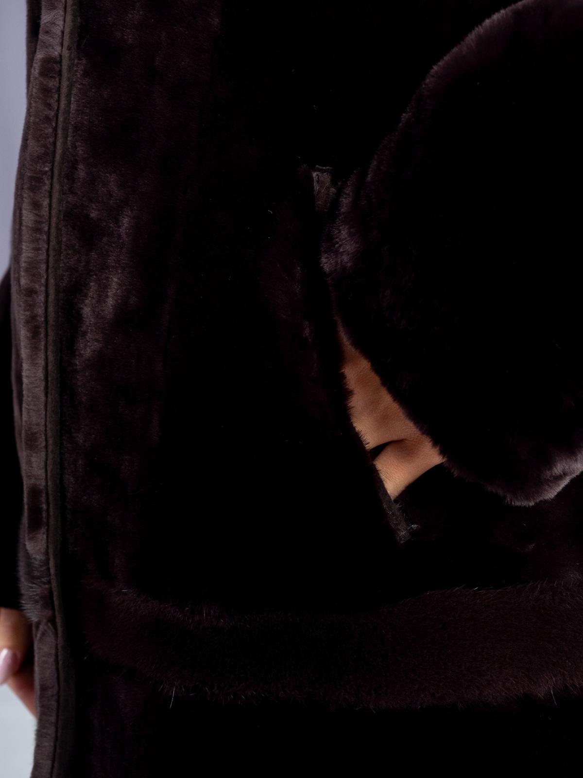 Шуба из меха овчины МиРель М-504