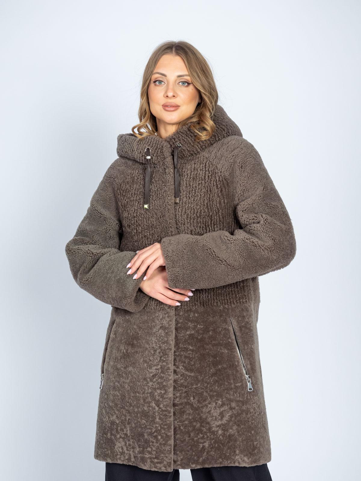 Шуба женская из меха овчины FAVORIT T-2305