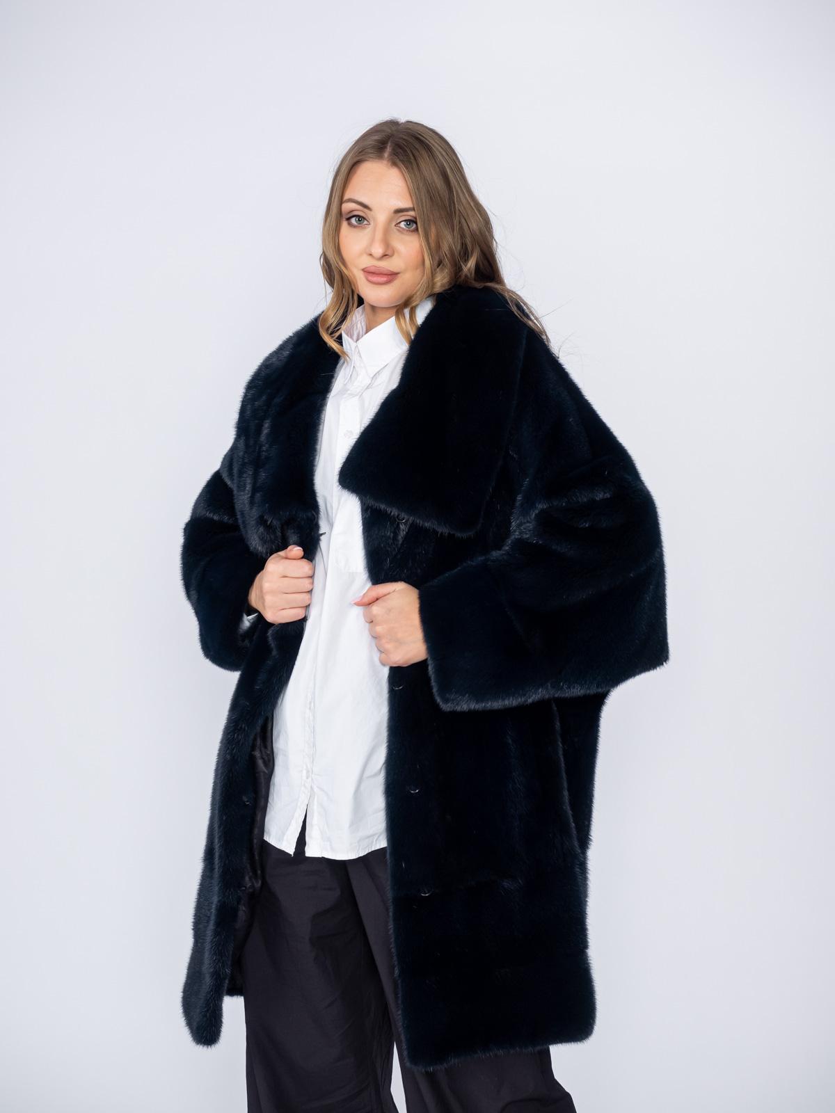 Шуба из меха норки женская Меха России 494-44