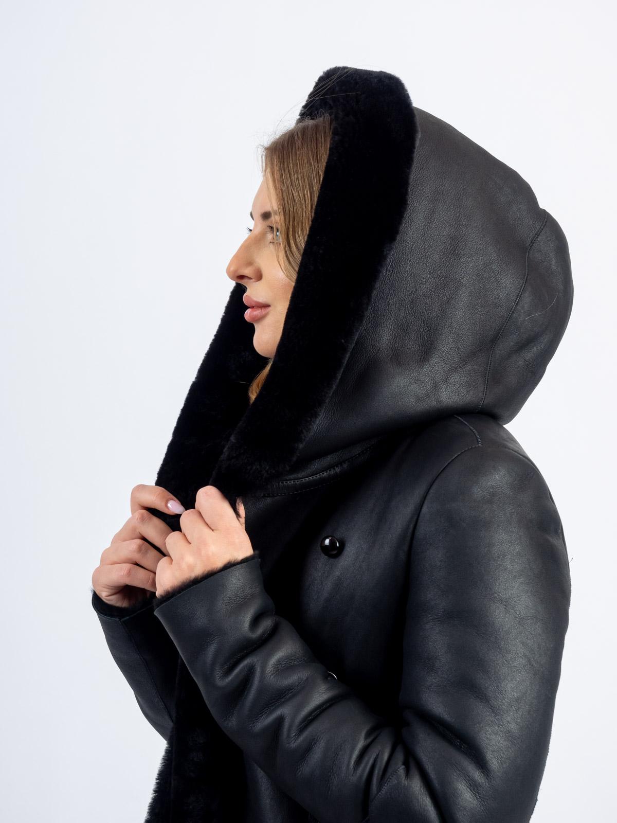 Дубленка женская из меха овчины Mefi K-1545