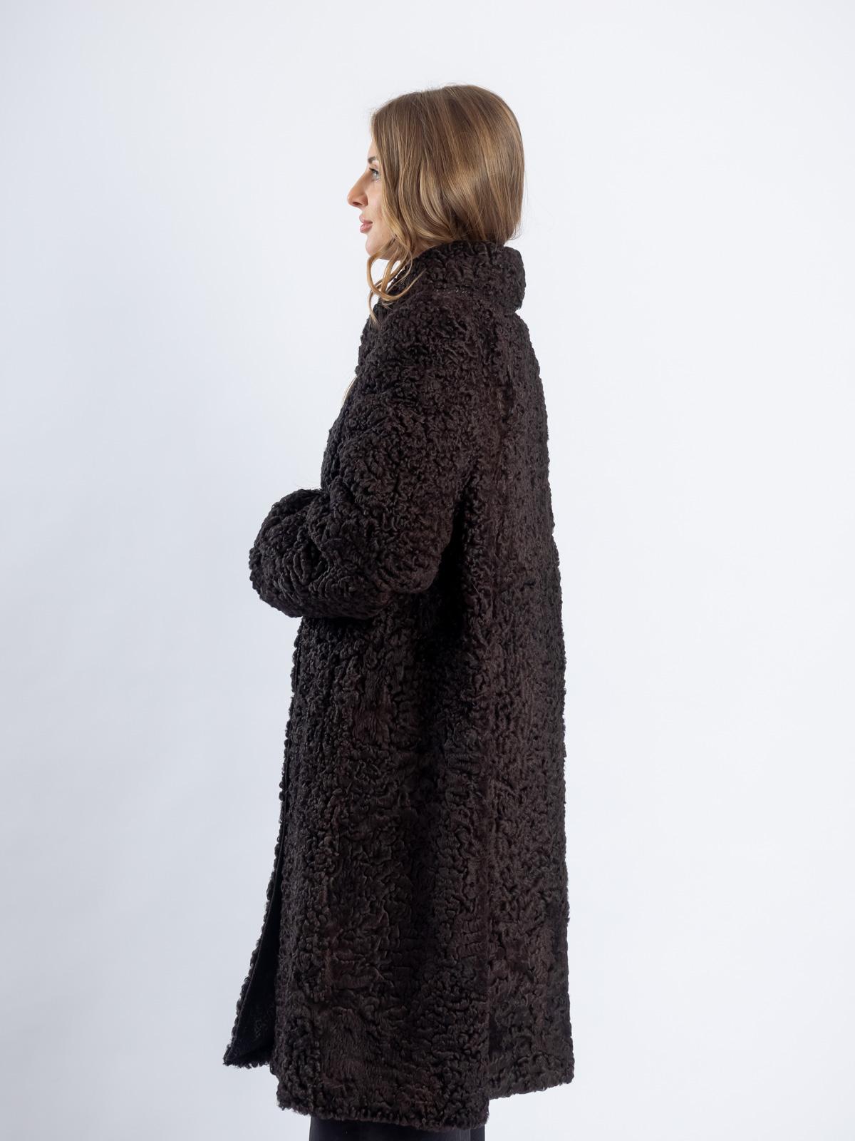 Пальто женское из меха каракуля Багира Л 98