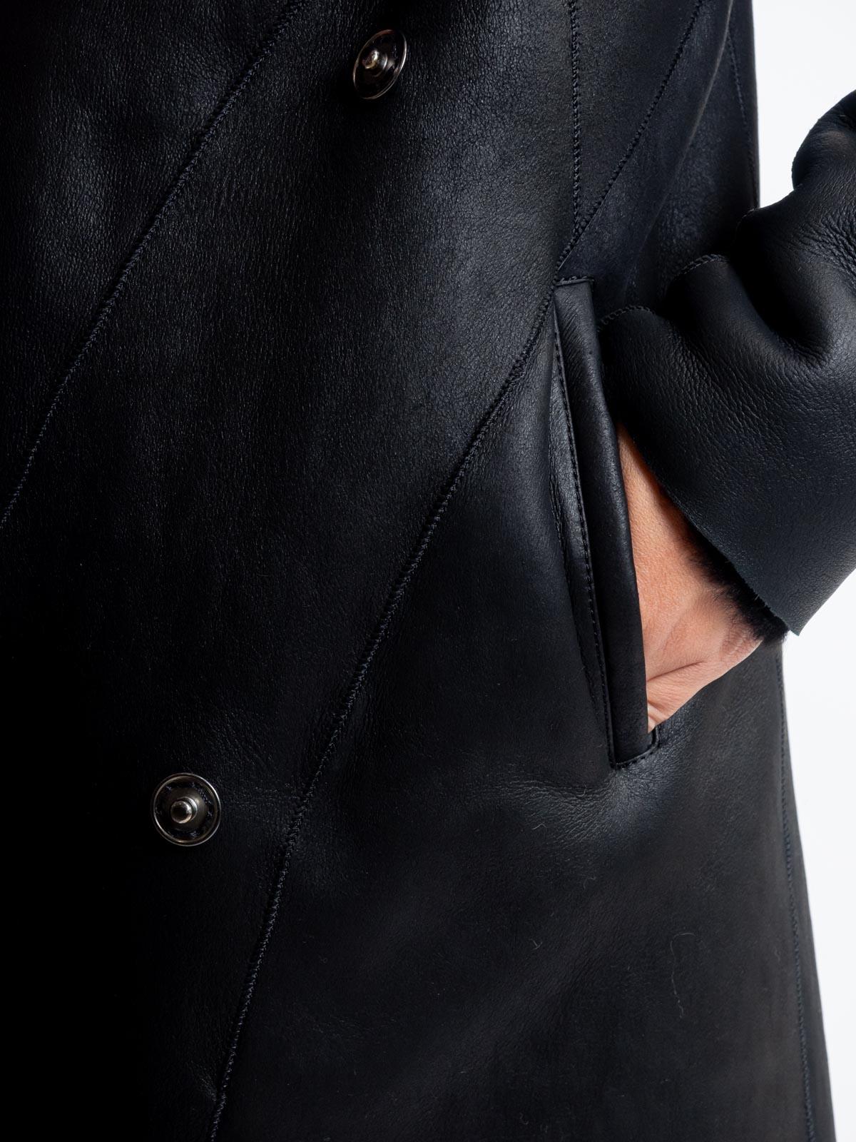 Дубленка женская из меха овчины Mefi K-1545