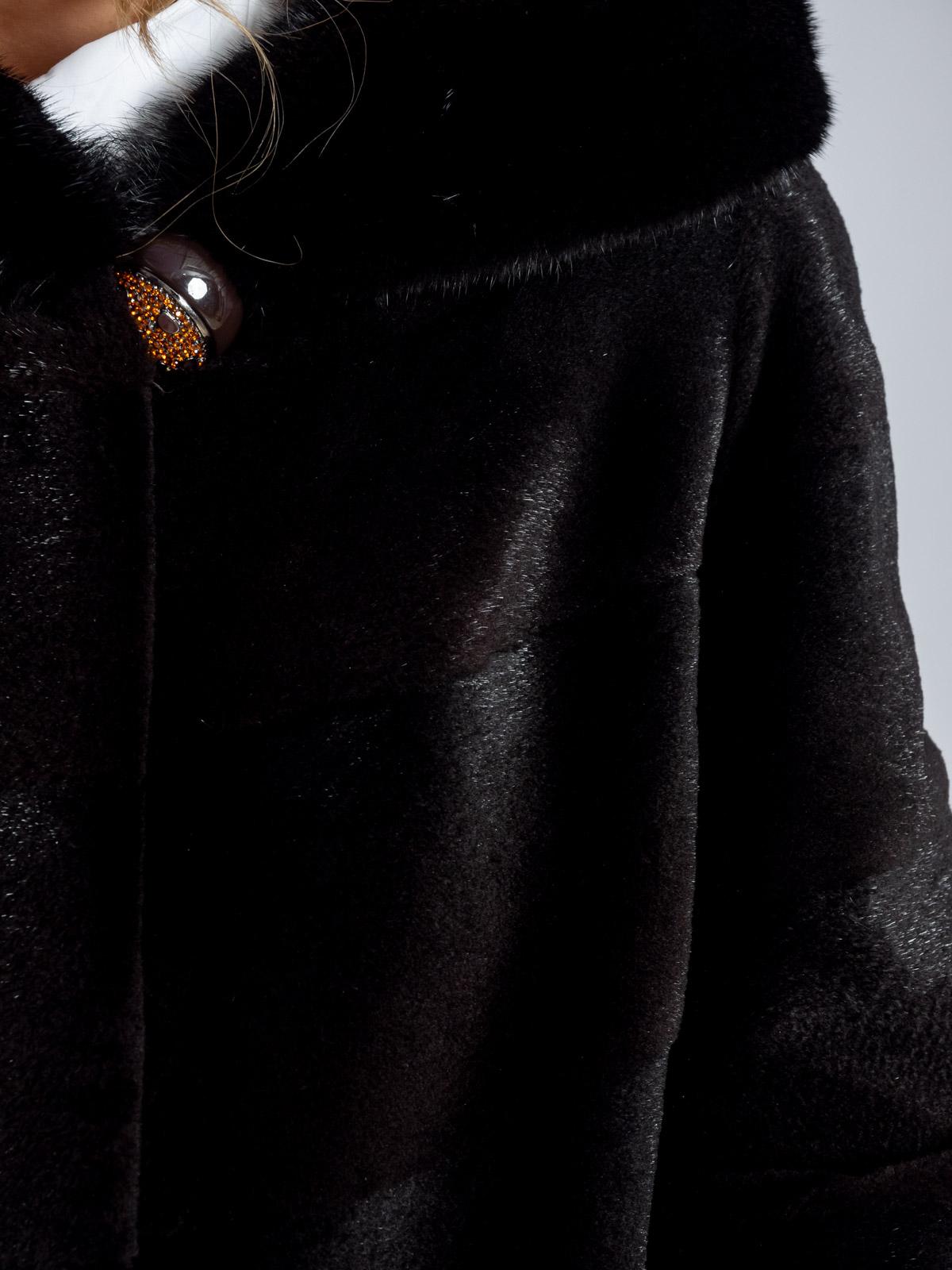 Шуба из меха нутрии женская Золотой Олимп Селин