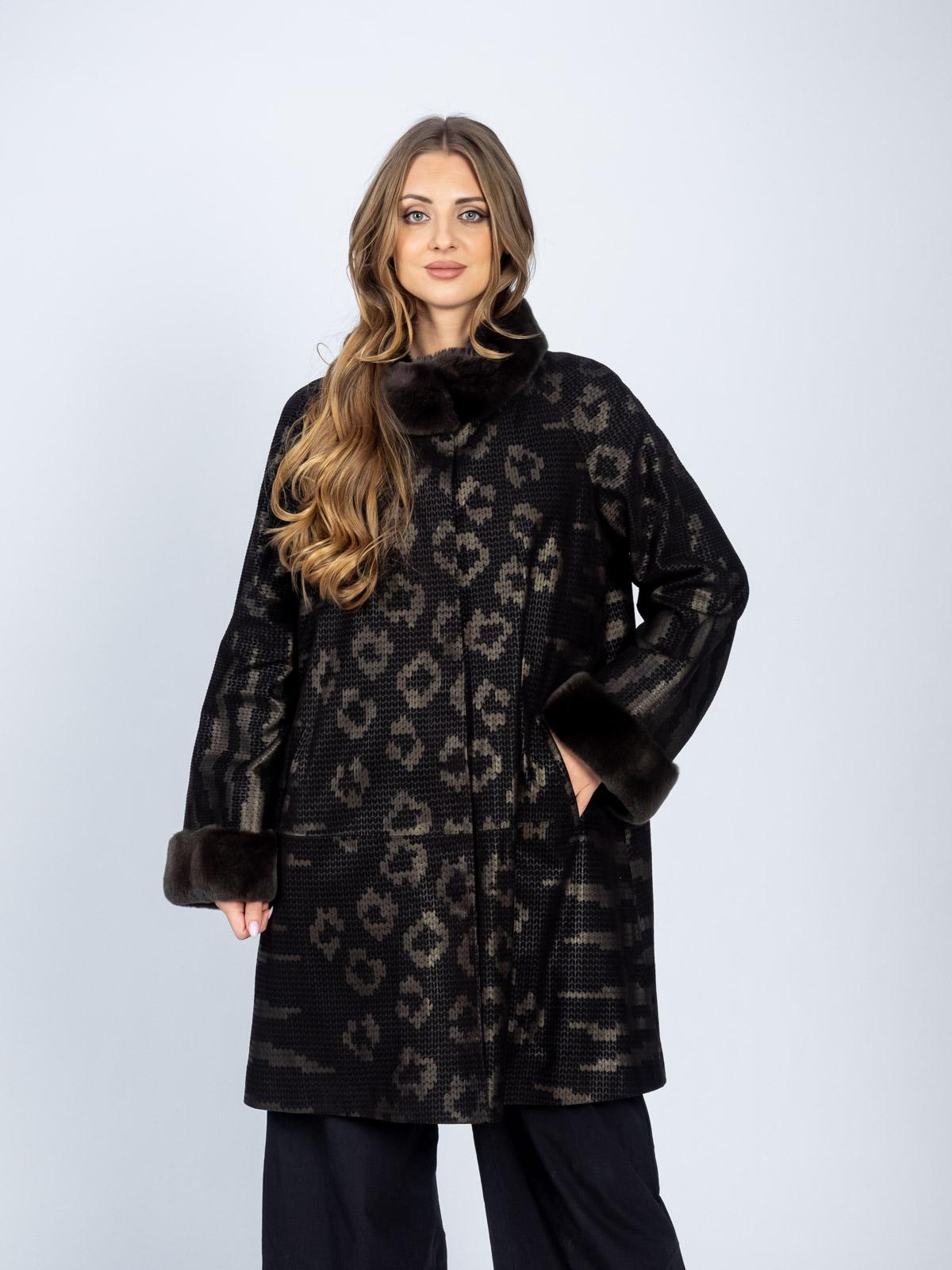 Плащ женский из натуральной кожи Boni Pelle 13Z570-67