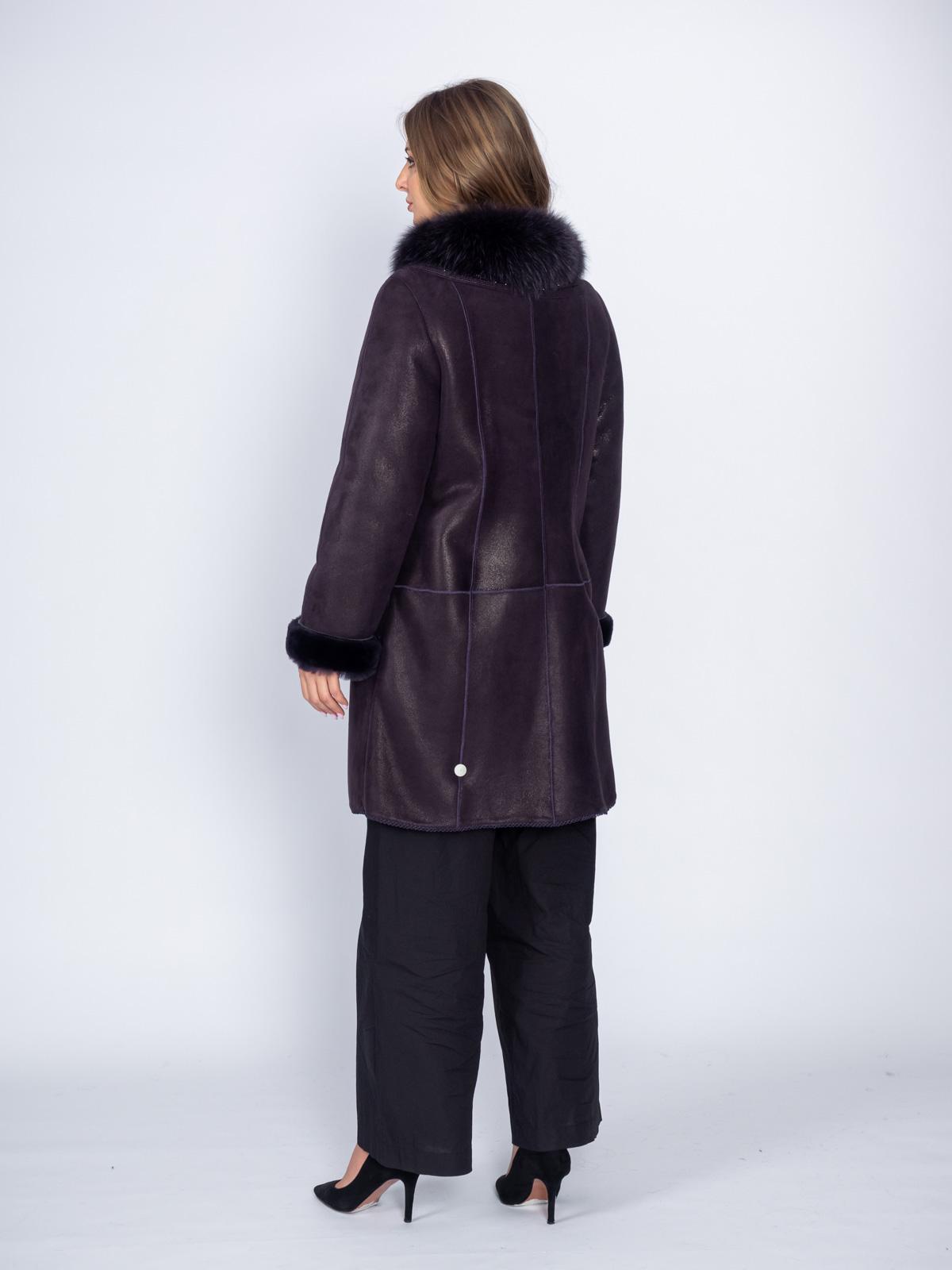 Дубленка женская из меха овчины Mefi kk-m-10126