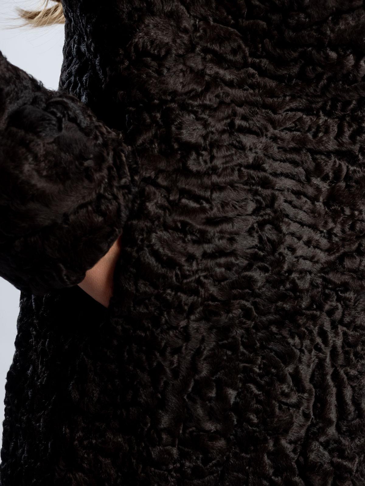 Шуба из меха каракуля Белка 9164А