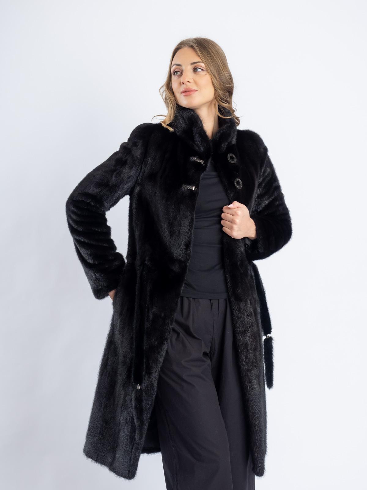 Шуба из меха норки женская Френч роспуск